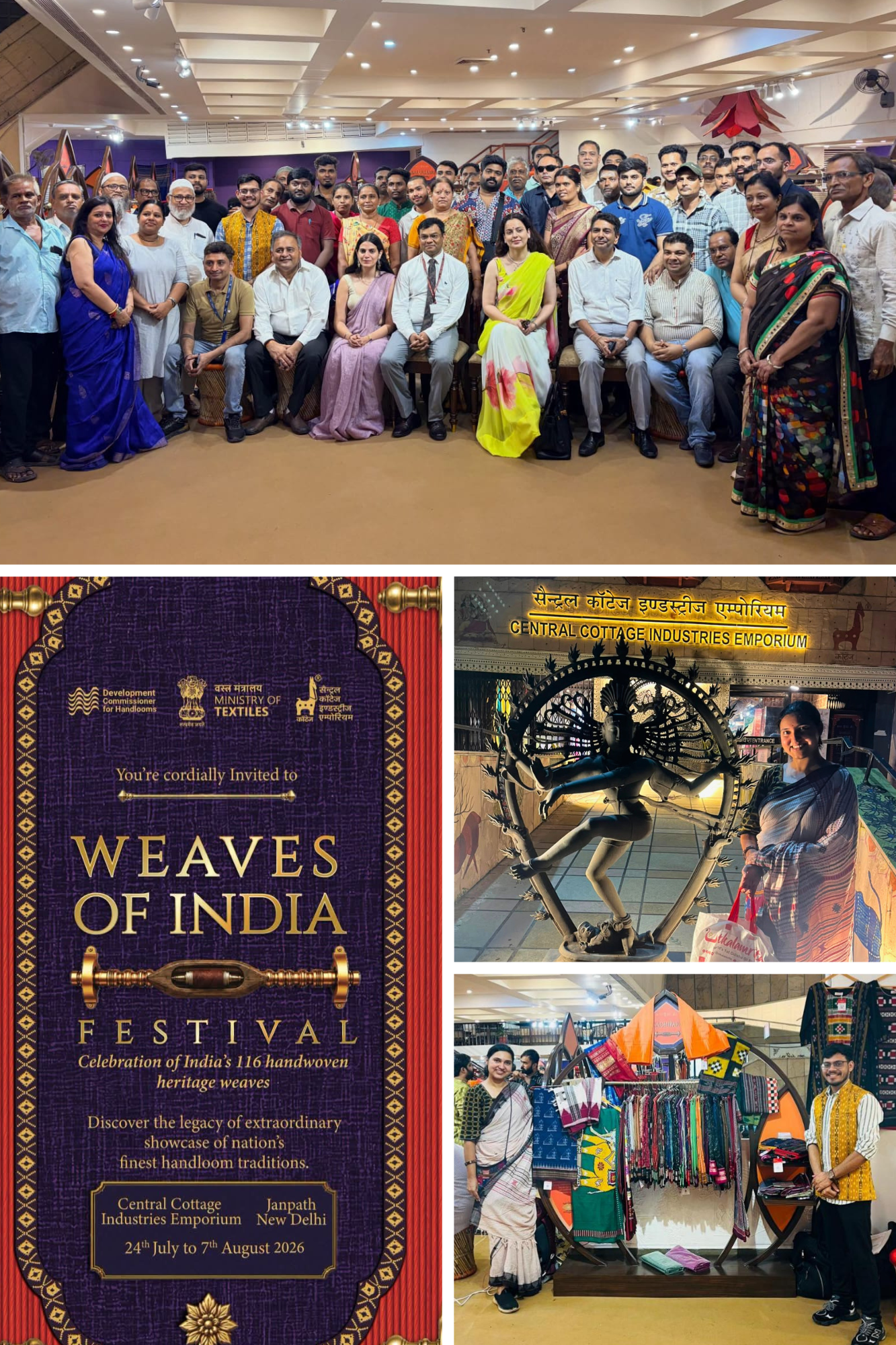 Utkalamrita at the Weaves of India Festival: Celebrating the Threads of India's Living Heritage !