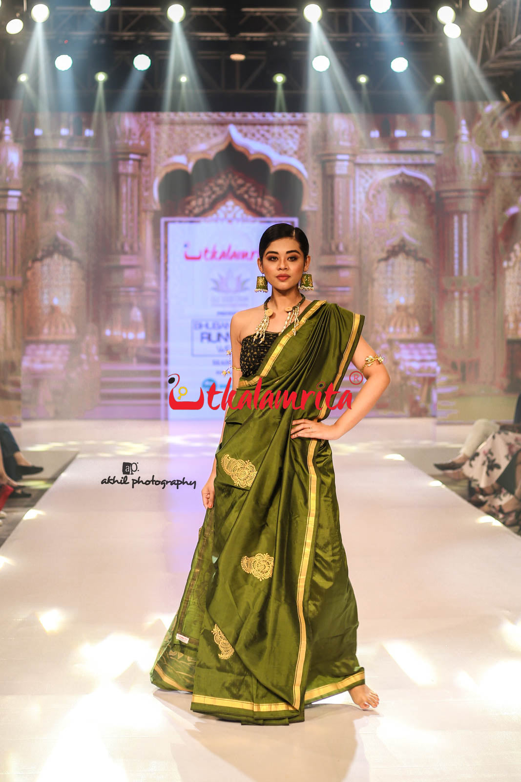 Lakhmana Sakti Bheda Mehendi Pattachitra Silk Saree