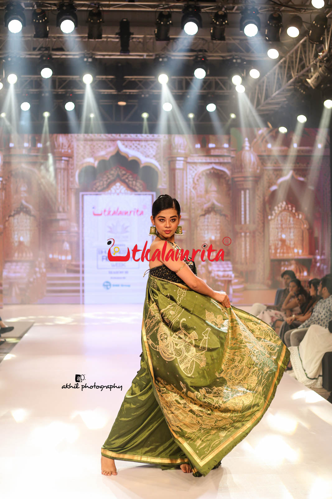 Lakhmana Sakti Bheda Mehendi Pattachitra Silk Saree