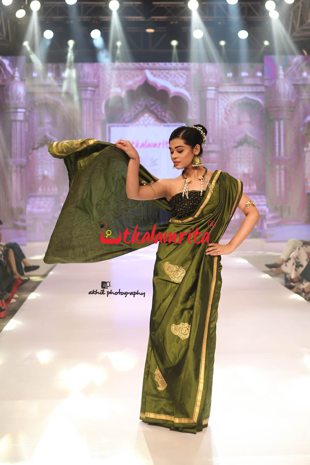 Lakhmana Sakti Bheda Mehendi Pattachitra Silk Saree