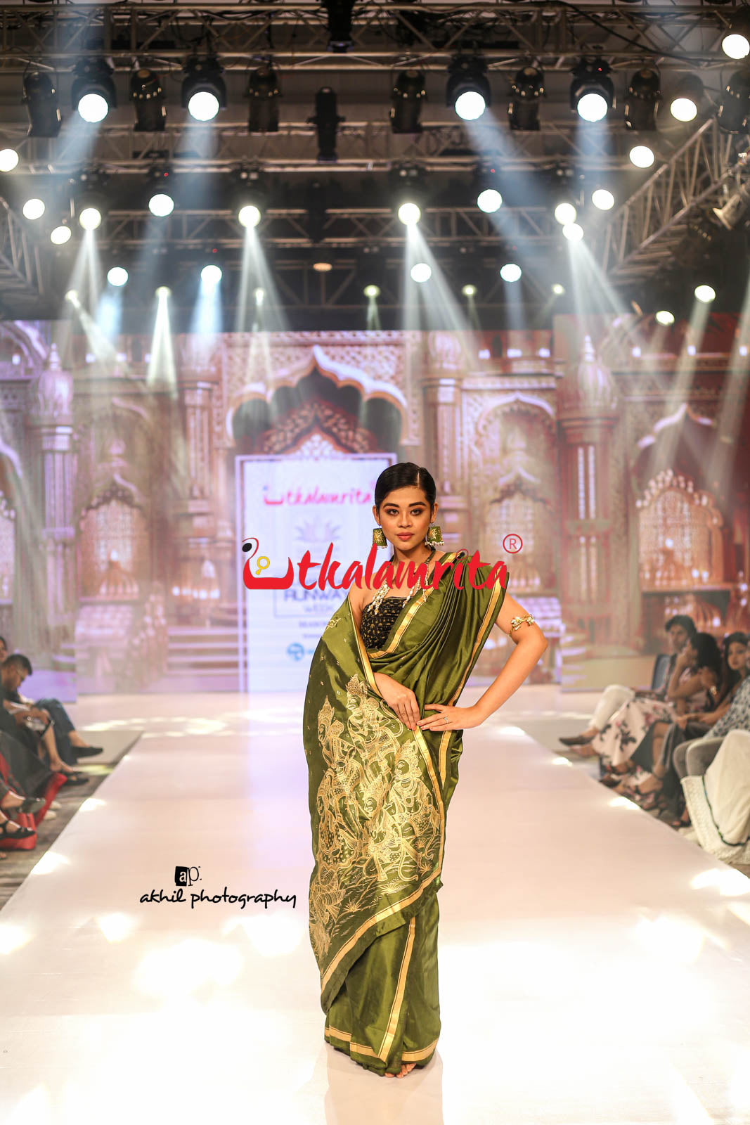 Lakhmana Sakti Bheda Mehendi Pattachitra Silk Saree