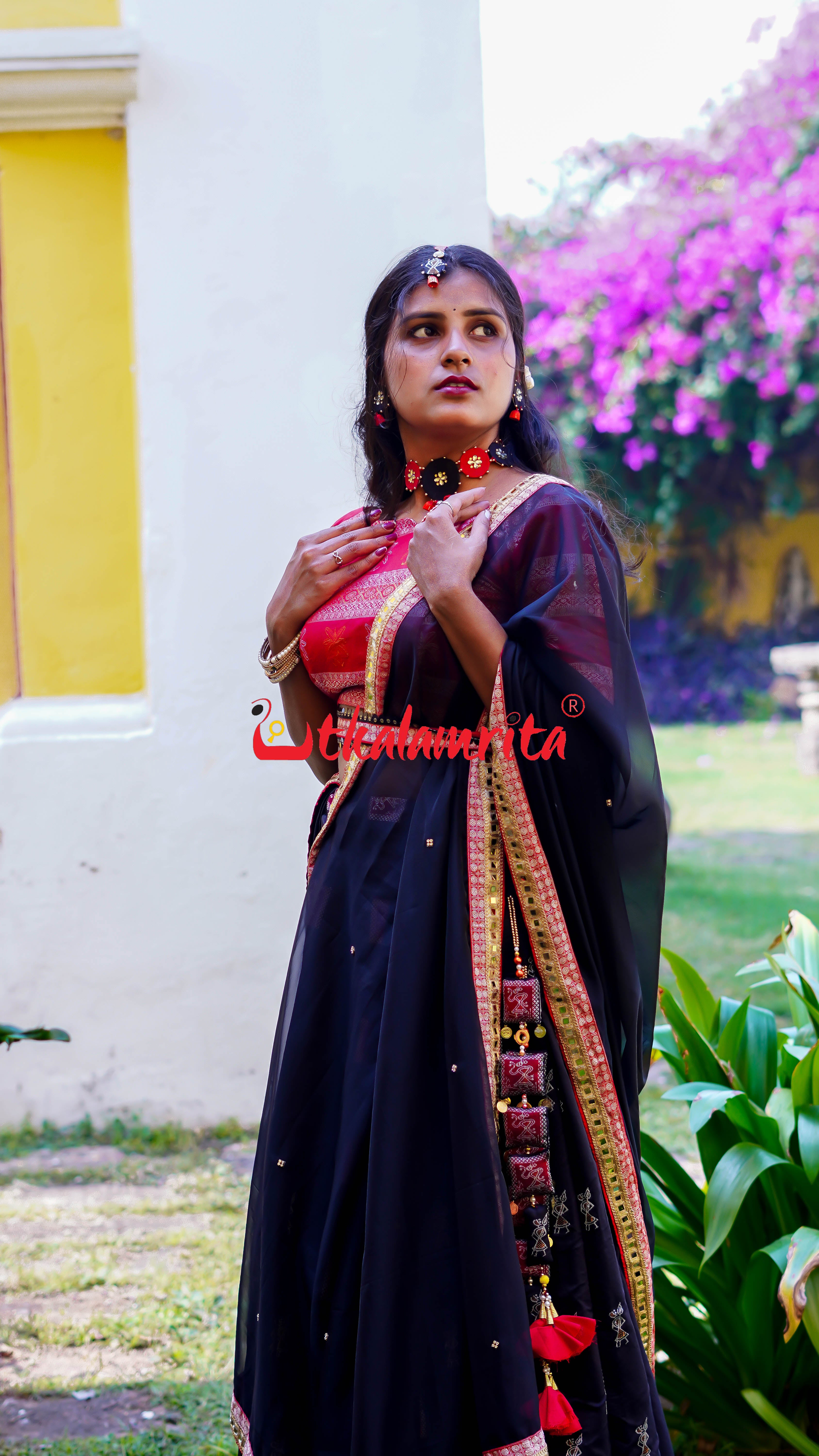 Box Saura Tribals Bomkai Silk (Lehenga)