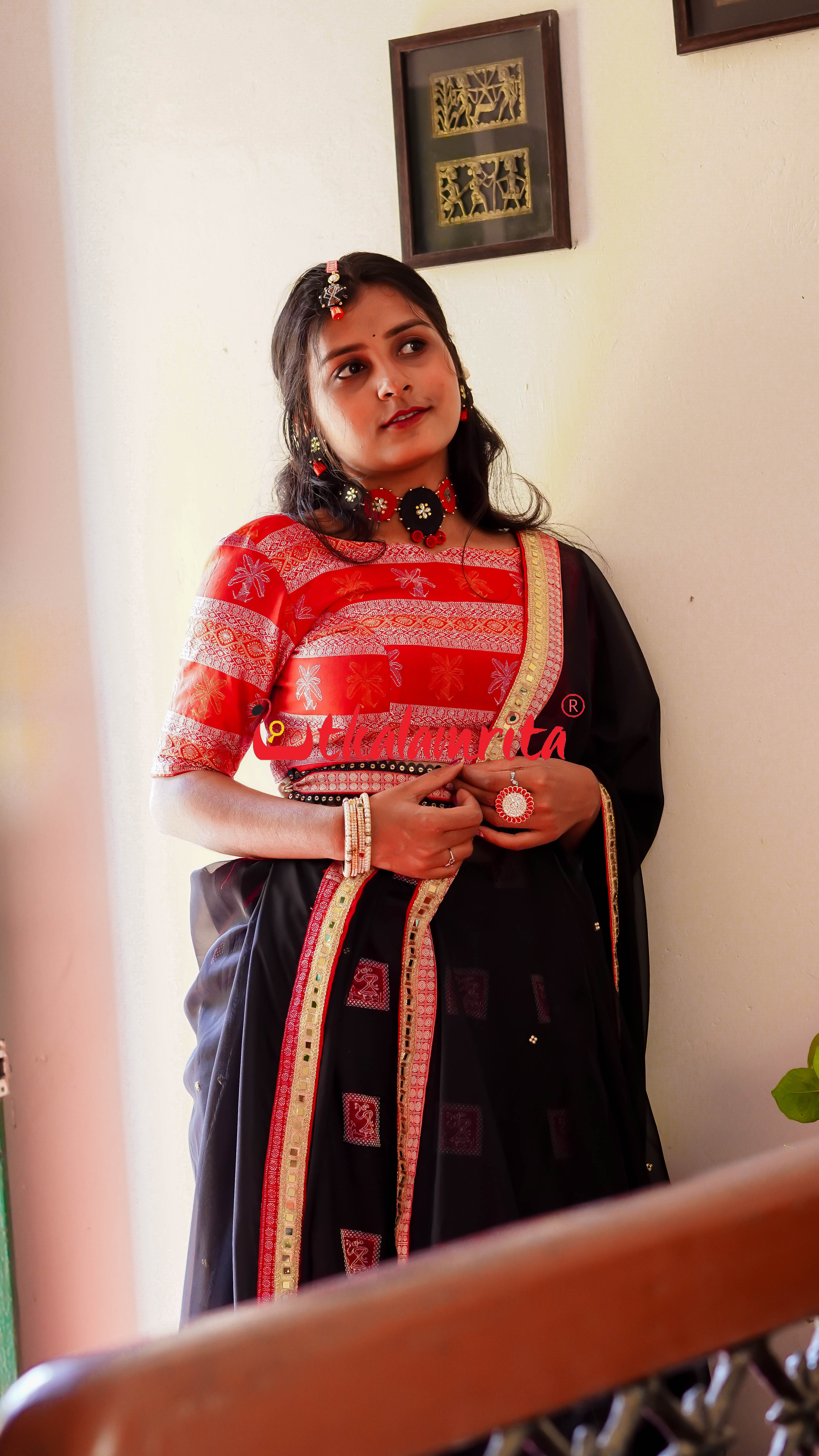 Box Saura Tribals Bomkai Silk (Lehenga)