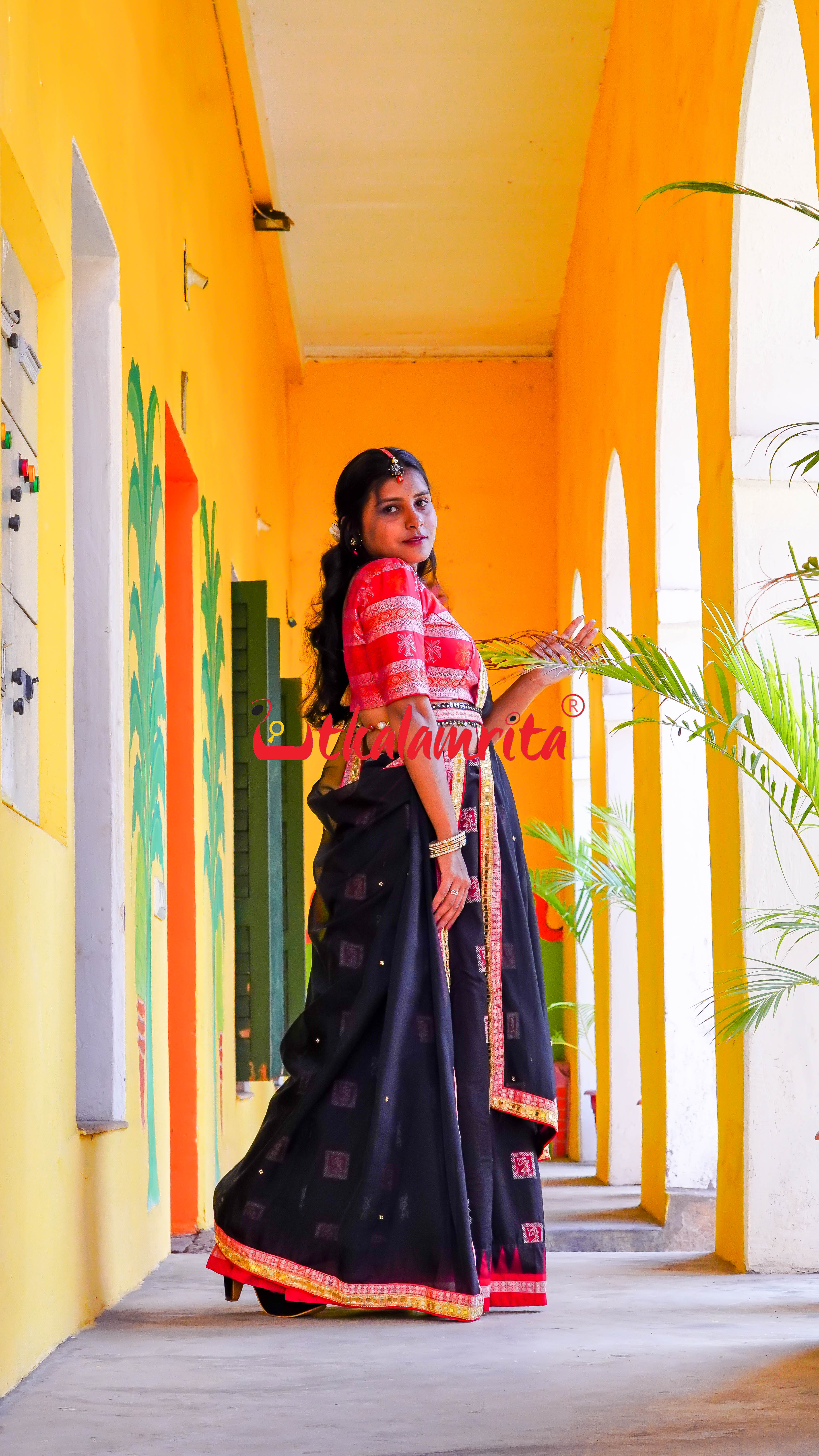 Box Saura Tribals Bomkai Silk (Lehenga)