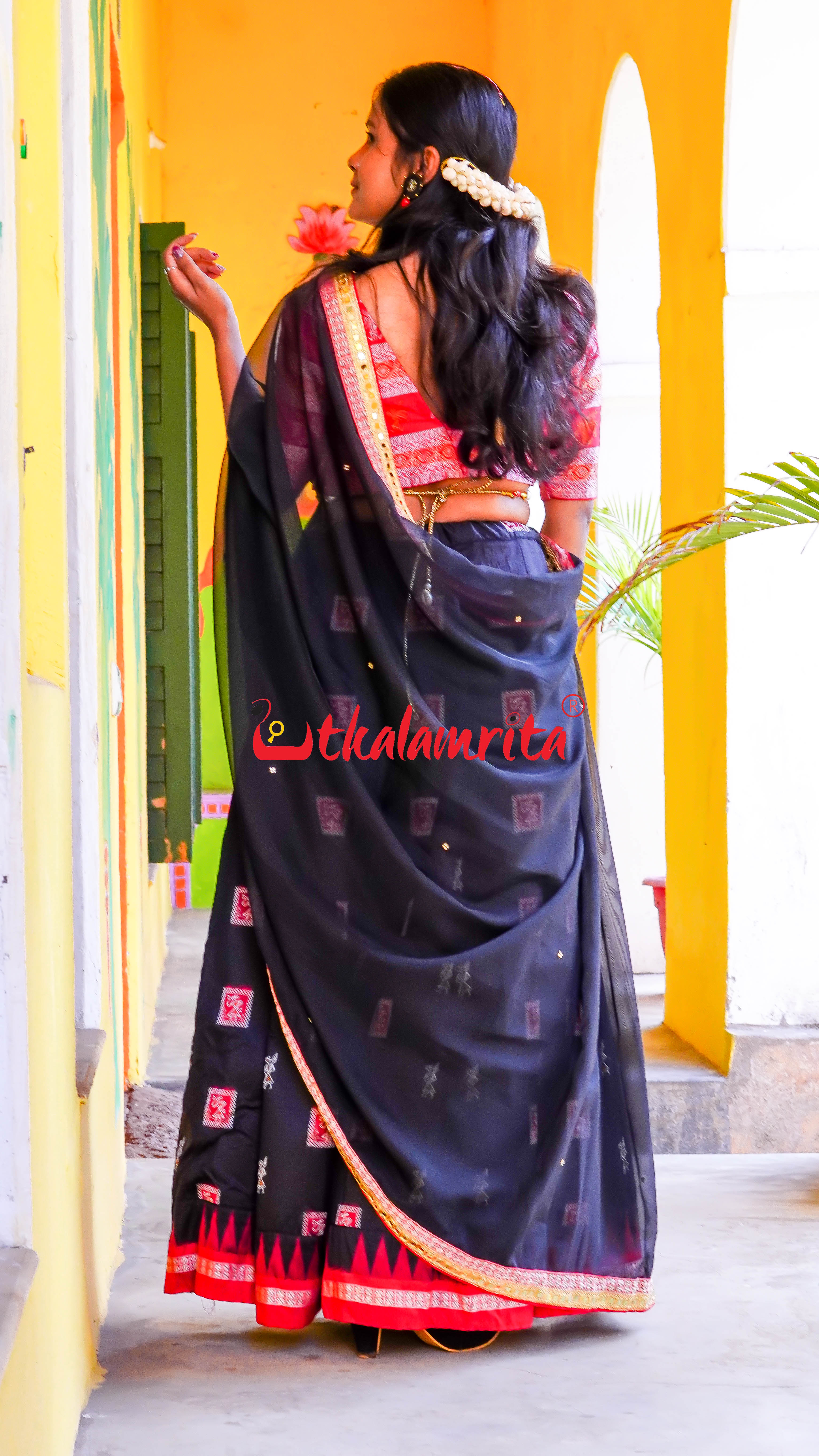 Box Saura Tribals Bomkai Silk (Lehenga)