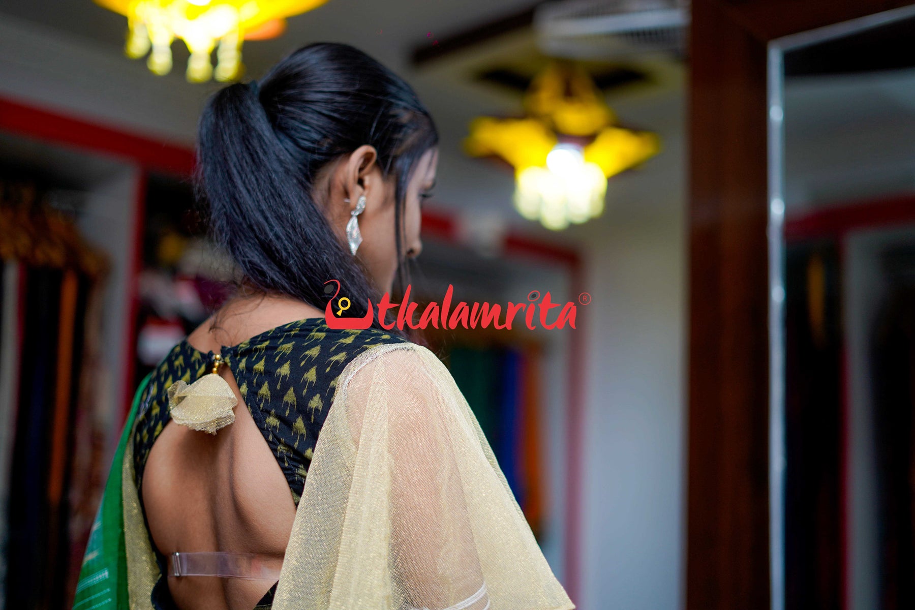 Fine Gopalpur Tussar Beige Green Saree
