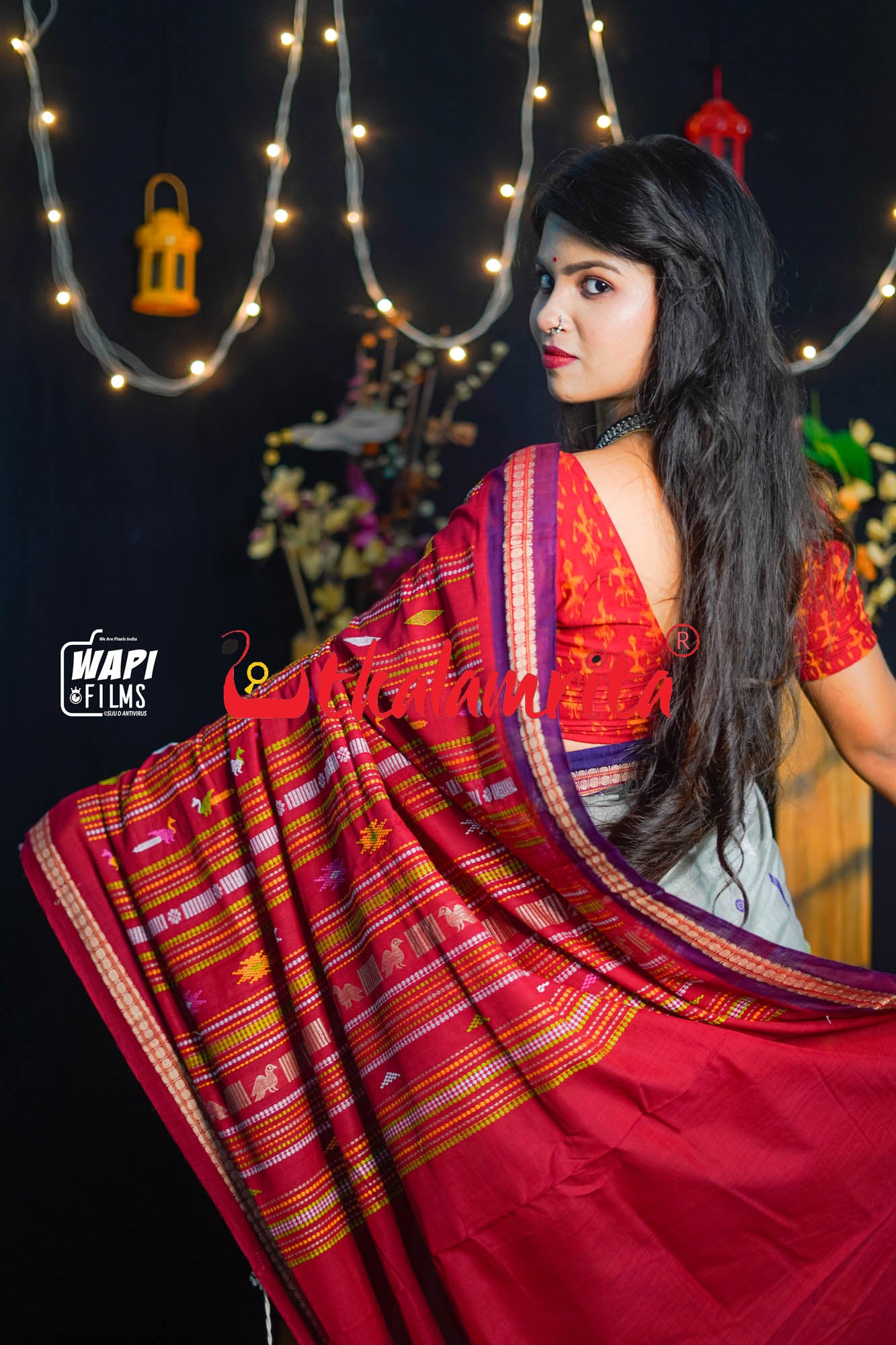 Grey Ganga Jamuna Cotton Bomkai