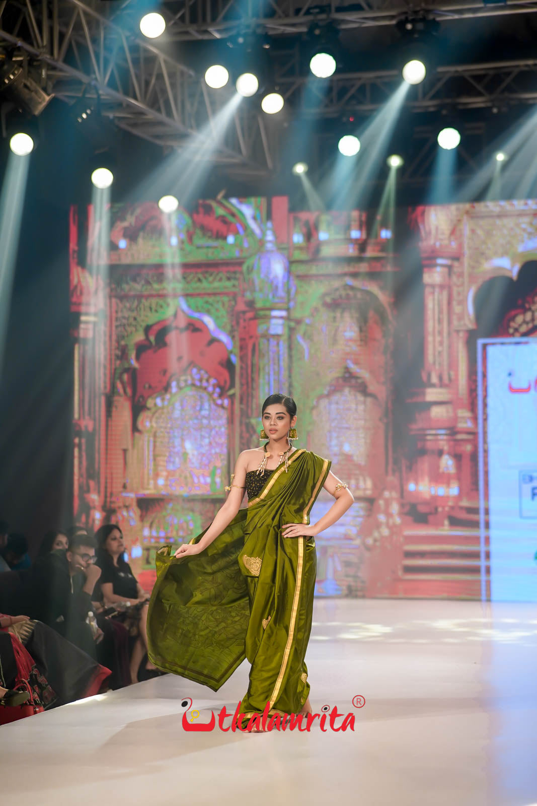 Lakhmana Sakti Bheda Mehendi Pattachitra Silk Saree