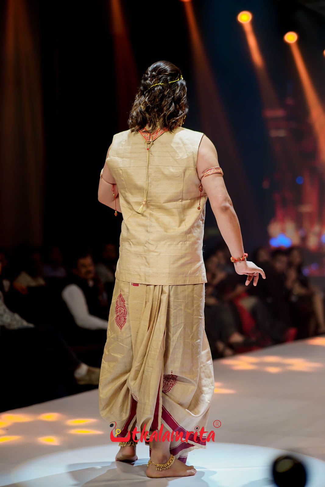 Rama Abhiseka Tussar Pattachitra Silk Saree