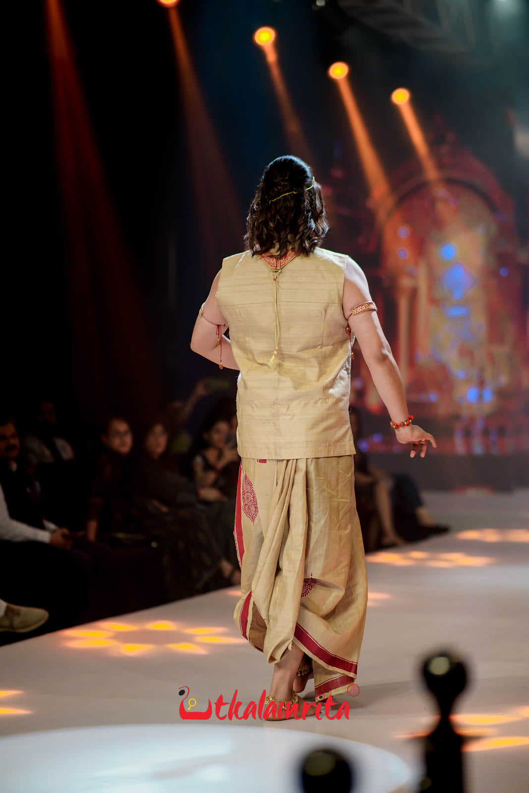 Rama Abhiseka Tussar Pattachitra Silk Saree