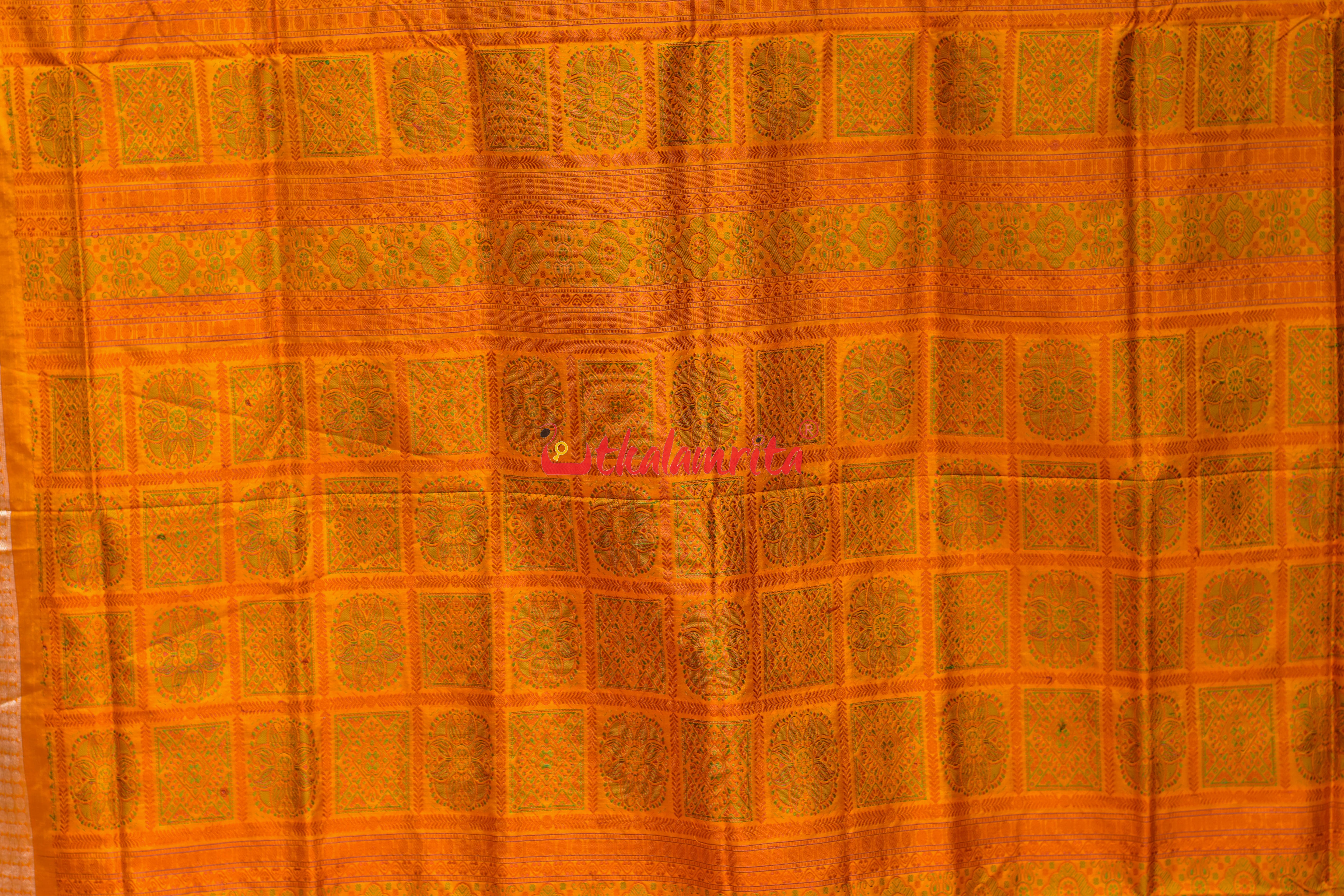 Rani Pink Phula Dala Bomkai Silk Saree