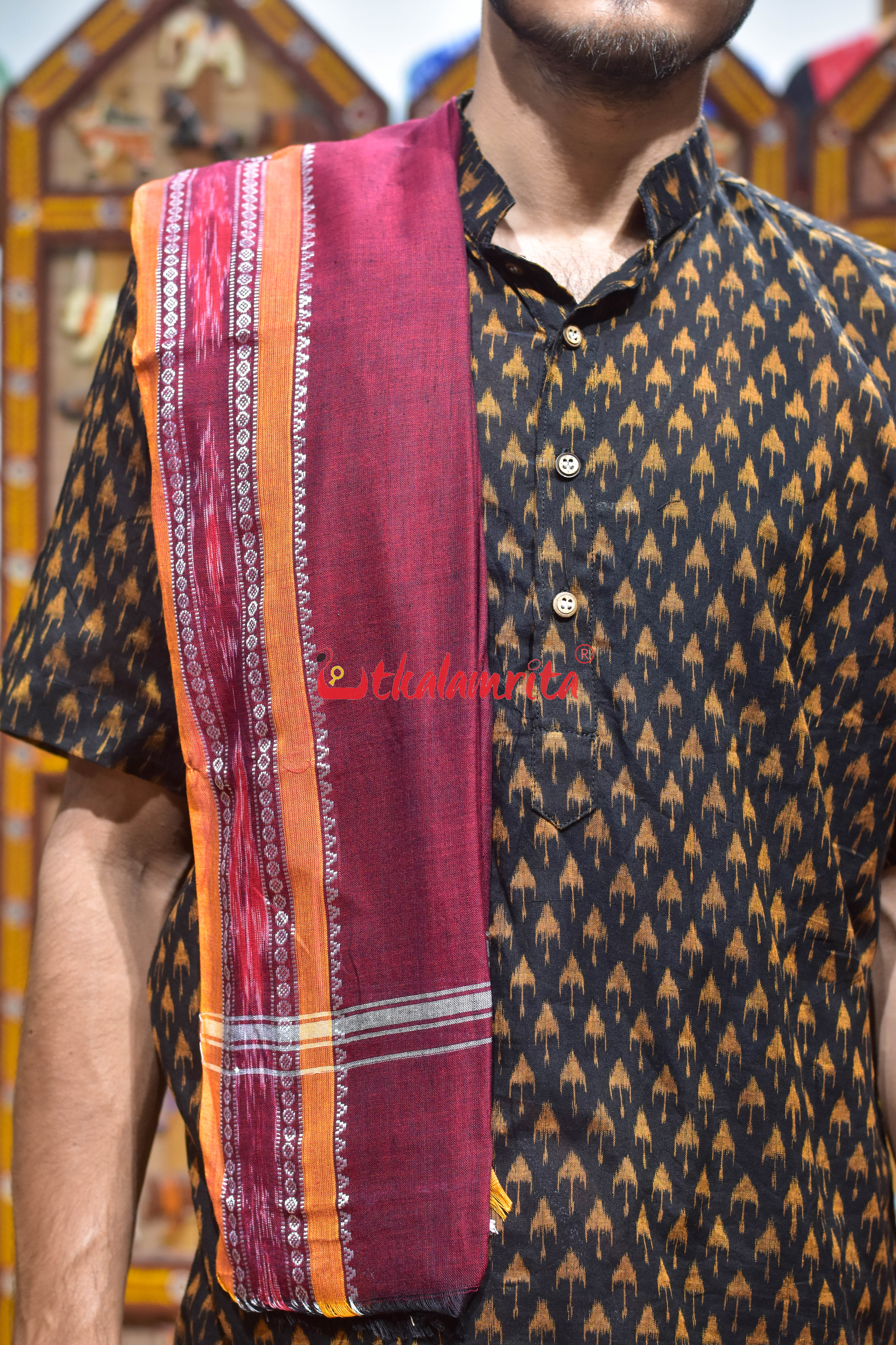 Plain Self Red Cotton Joda