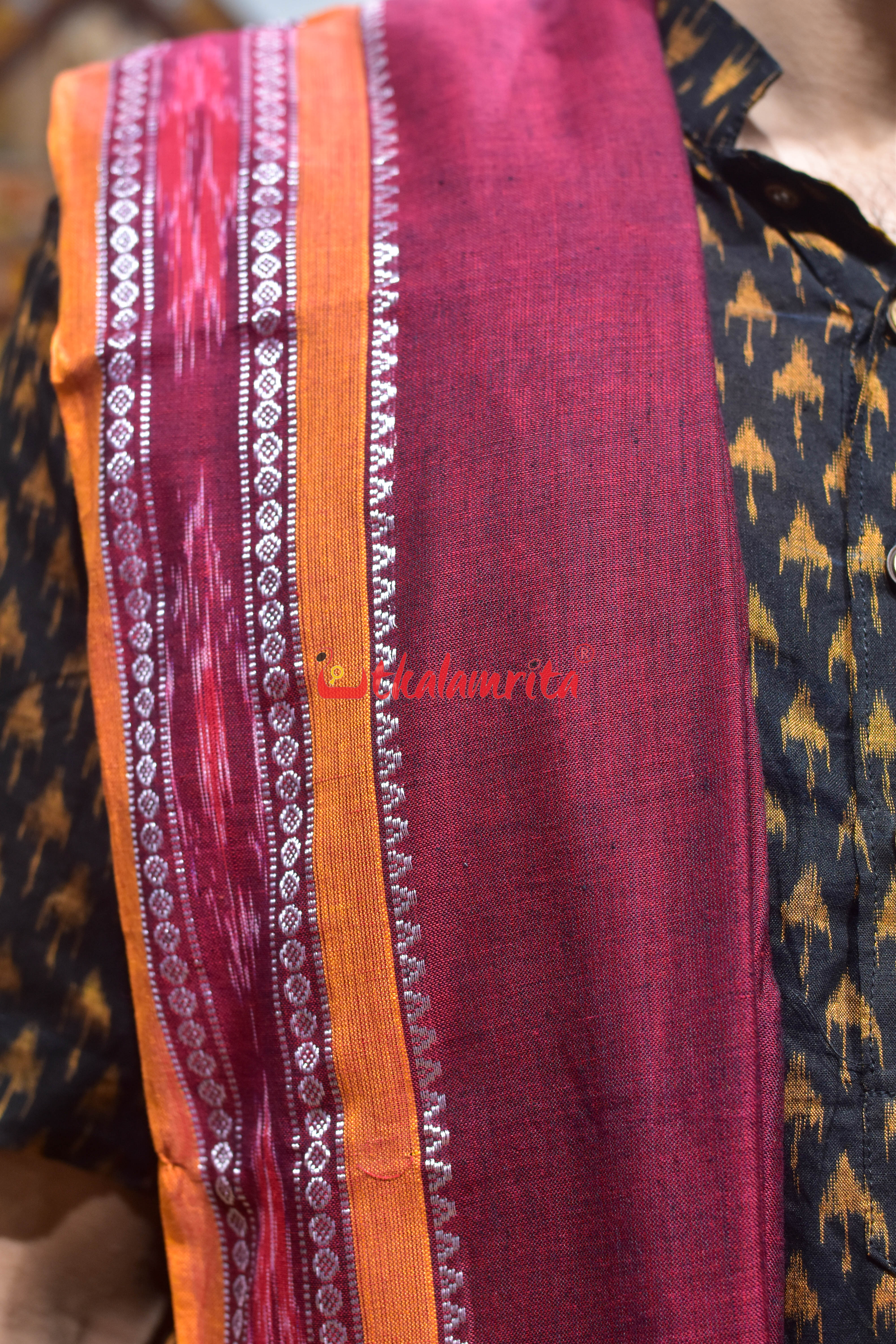 Plain Self Red Cotton Joda