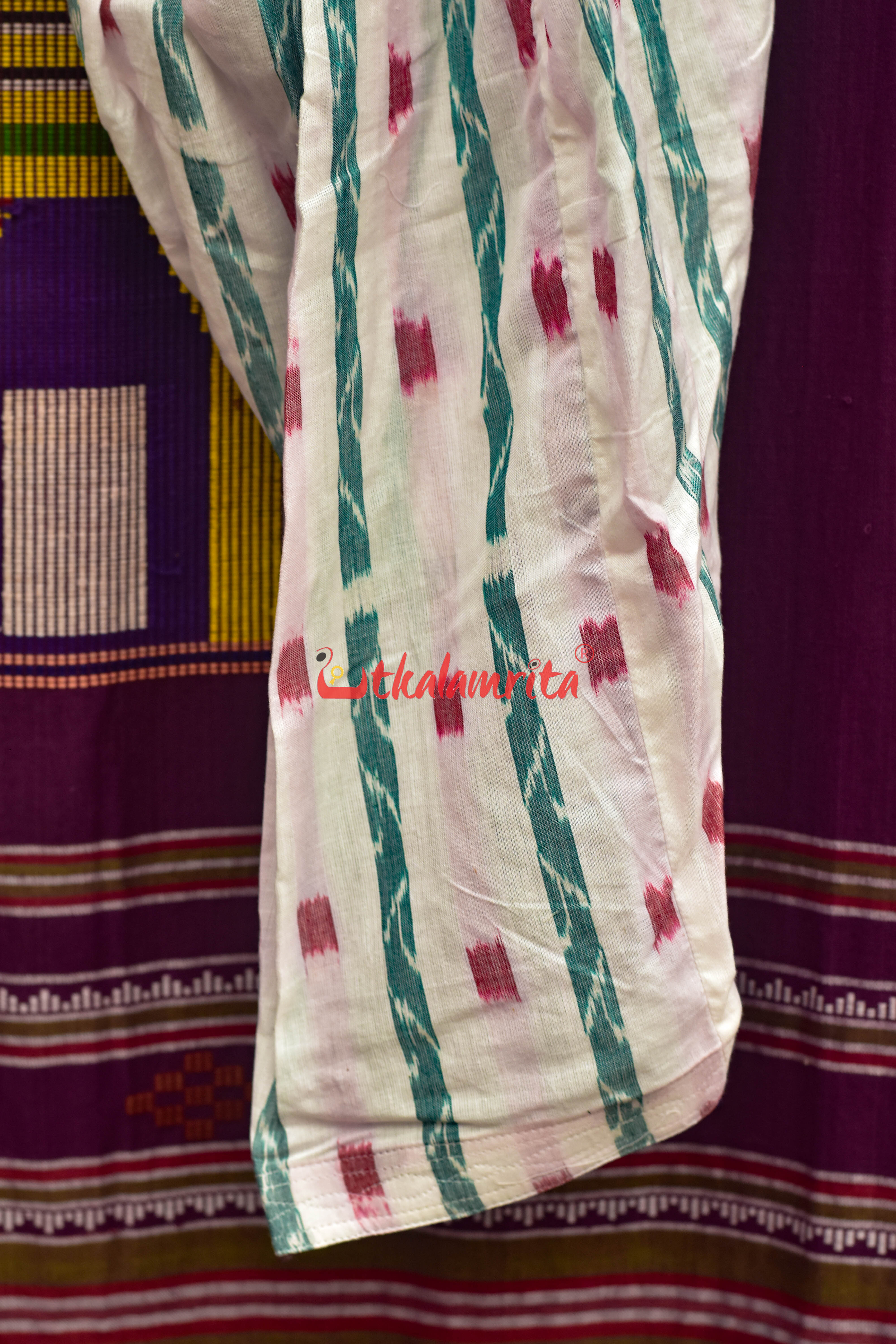 White Red Dots and Lata (Ladie's Patiala Pant)