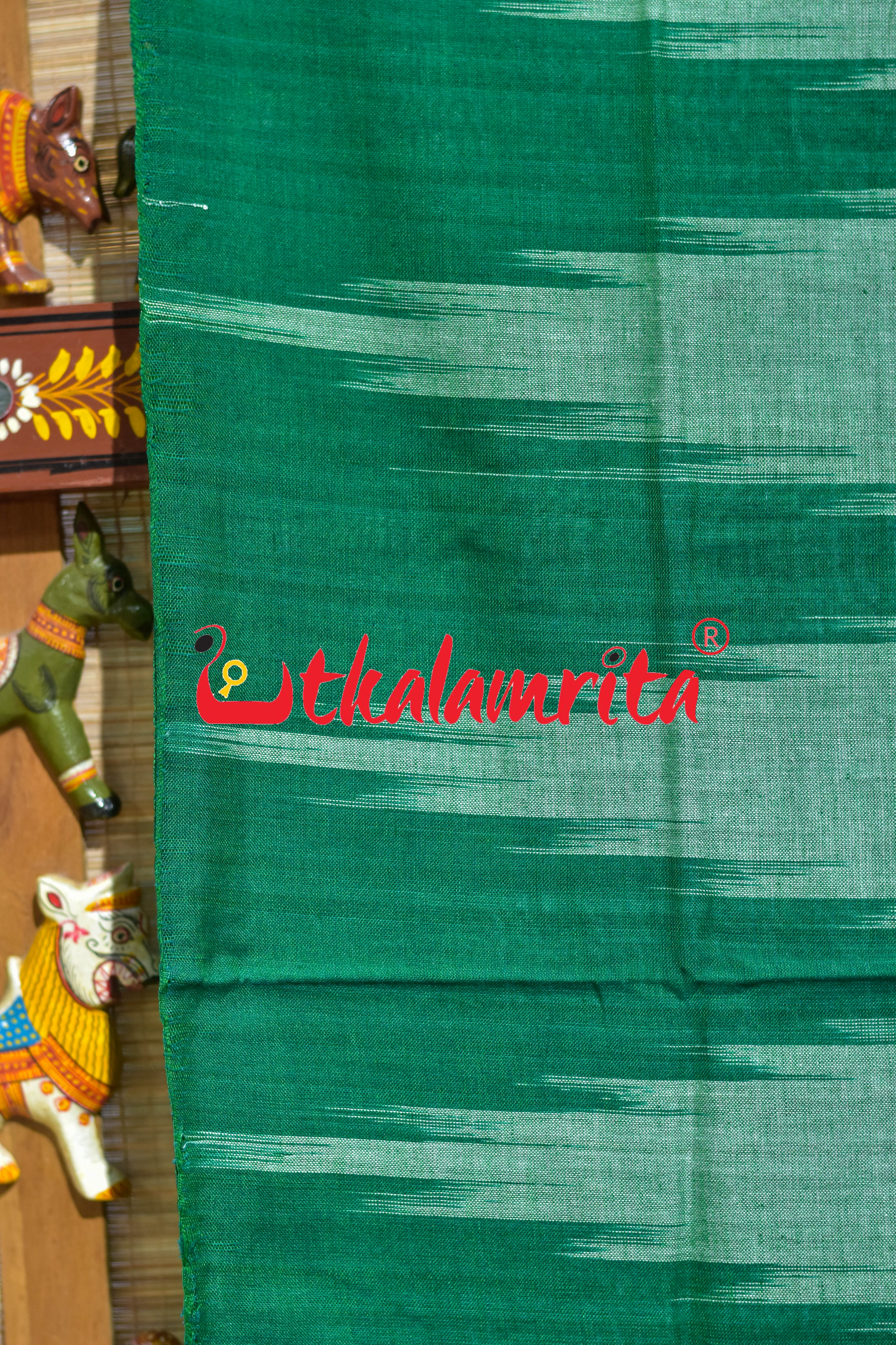 Green Kargil Kumbha Cotton Saree