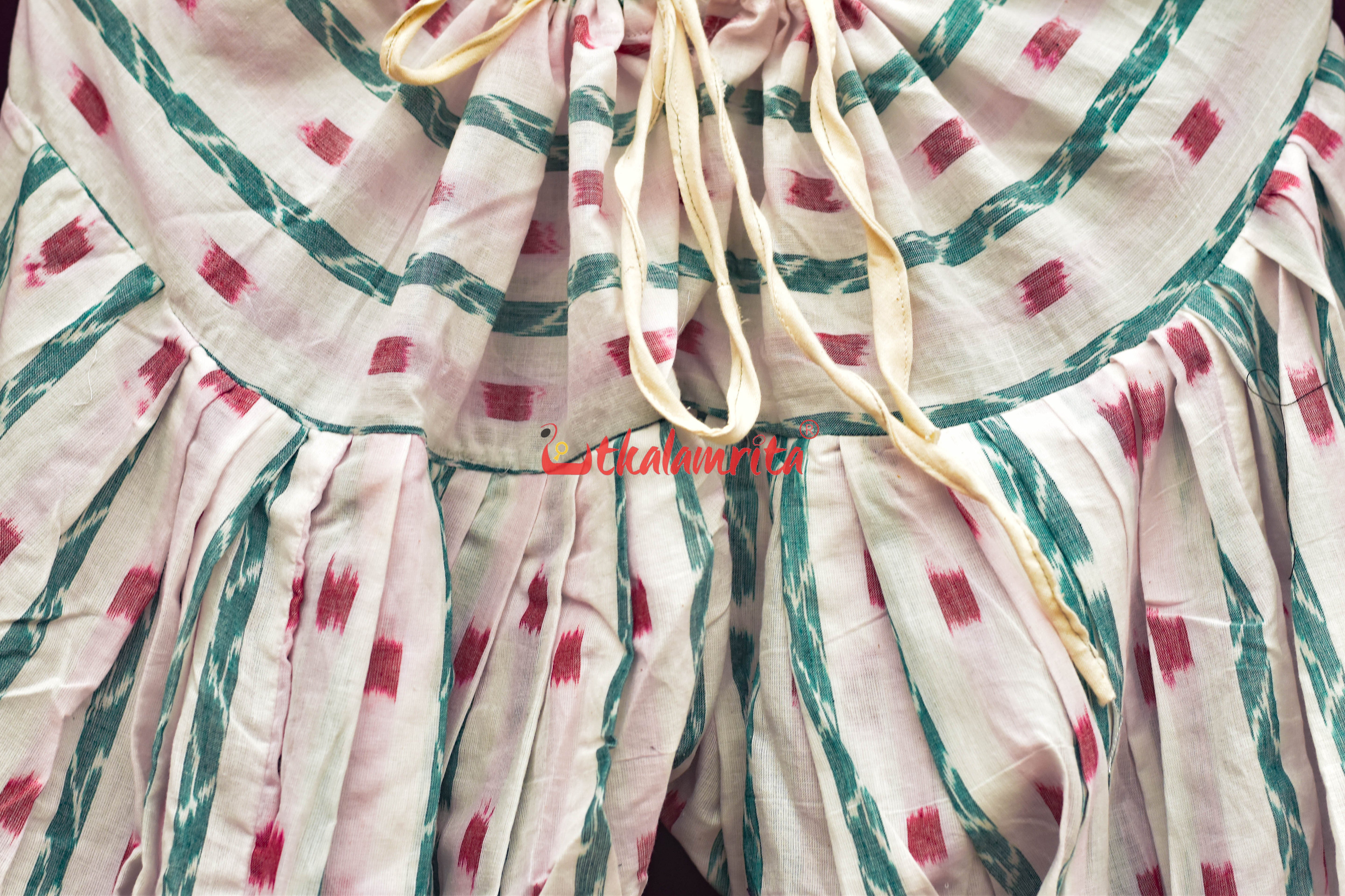 White Red Dots and Lata (Ladie's Patiala Pant)
