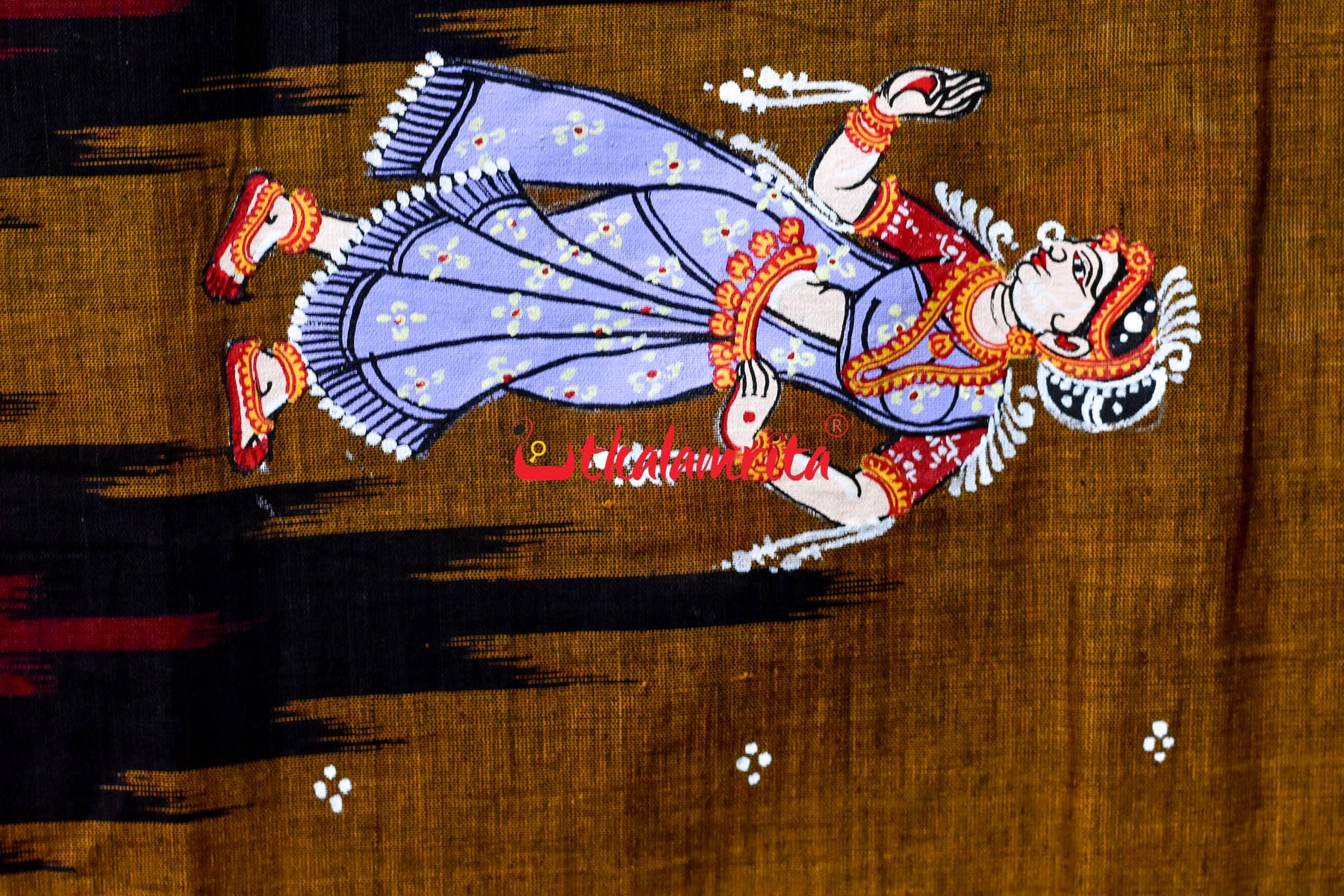 Mayura Rasa Pattachitra Cotton Saree