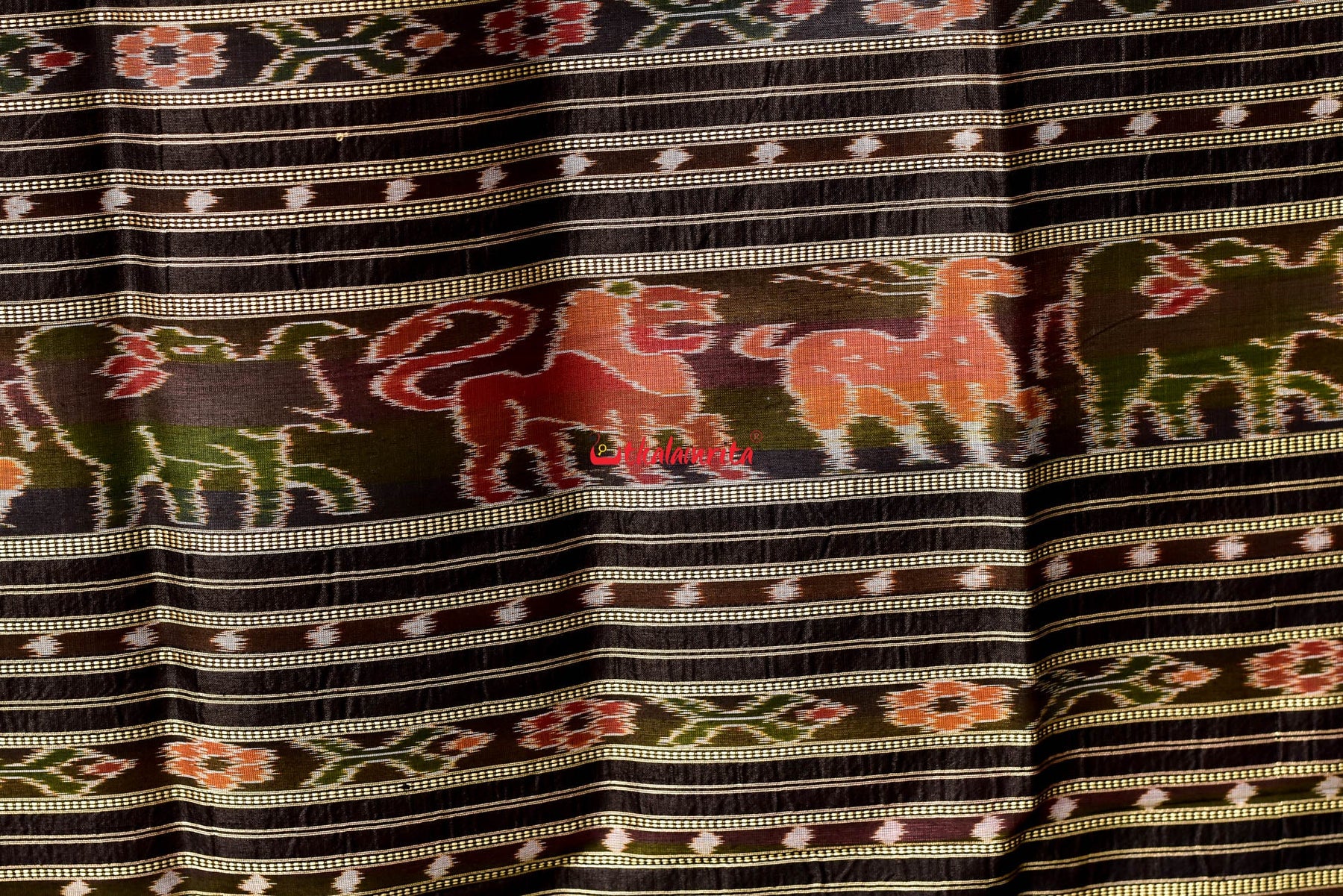 Rainbow Khandua Silk Saree