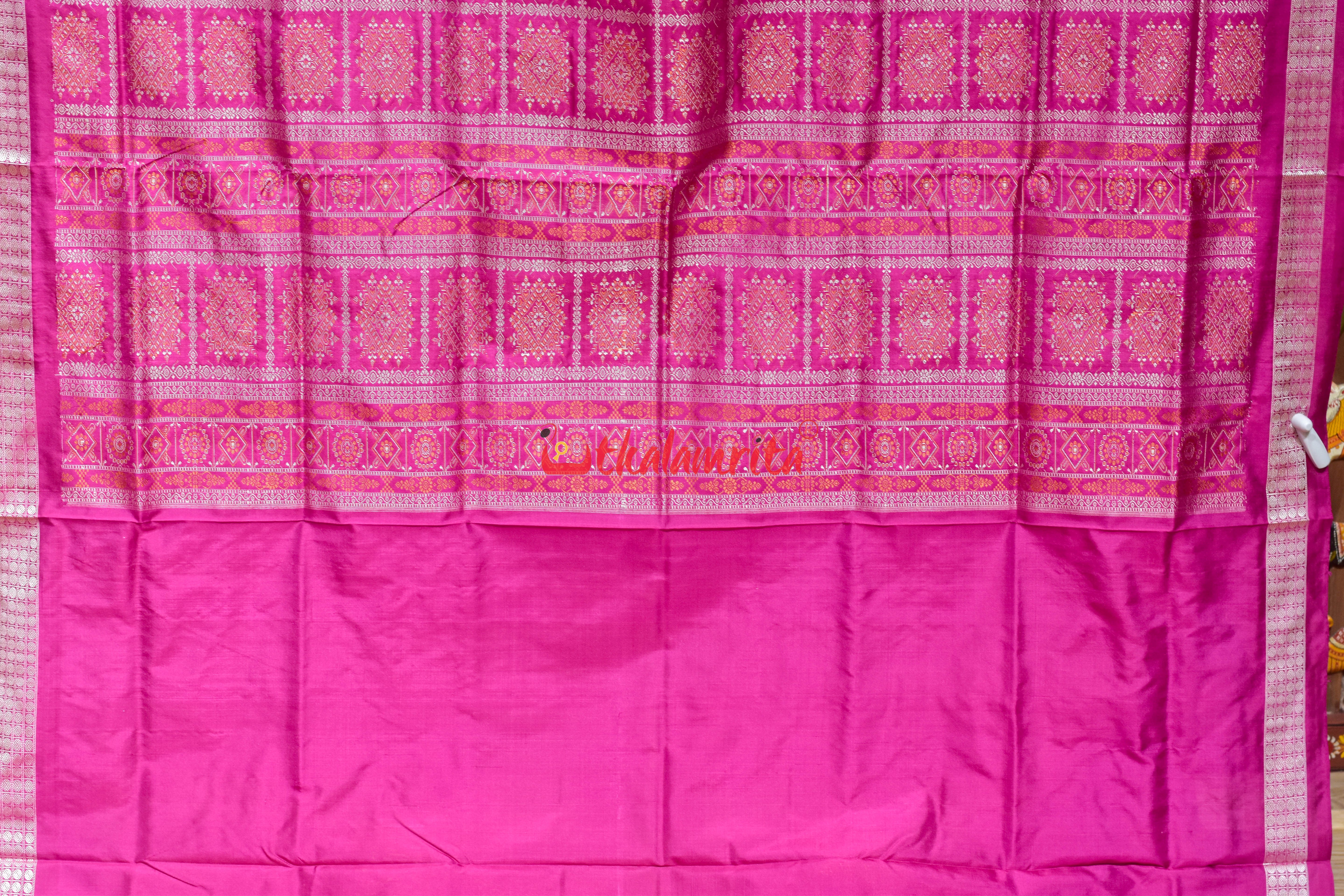 Yellow Rani Sabari Bomkai Silk Saree