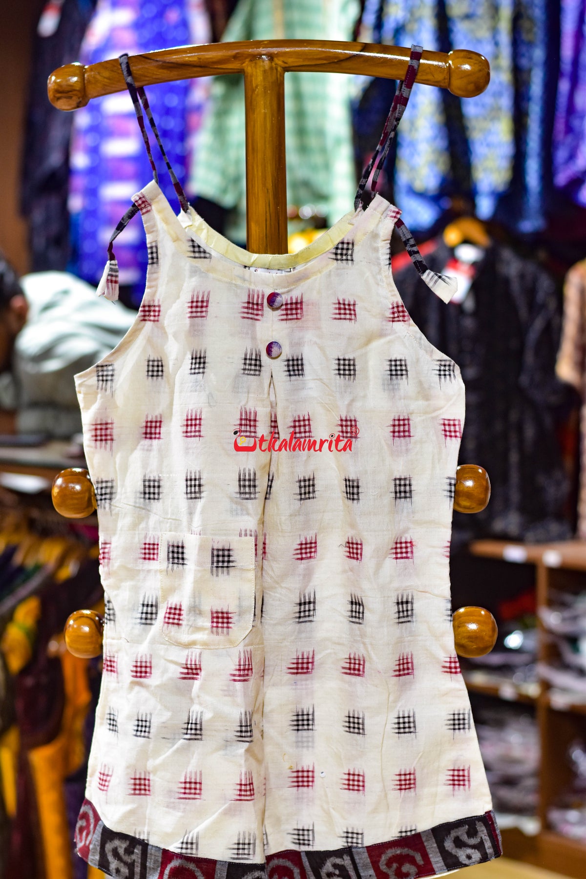 Jharaka Design Pasapali Odia Letters (Kid's Frock)