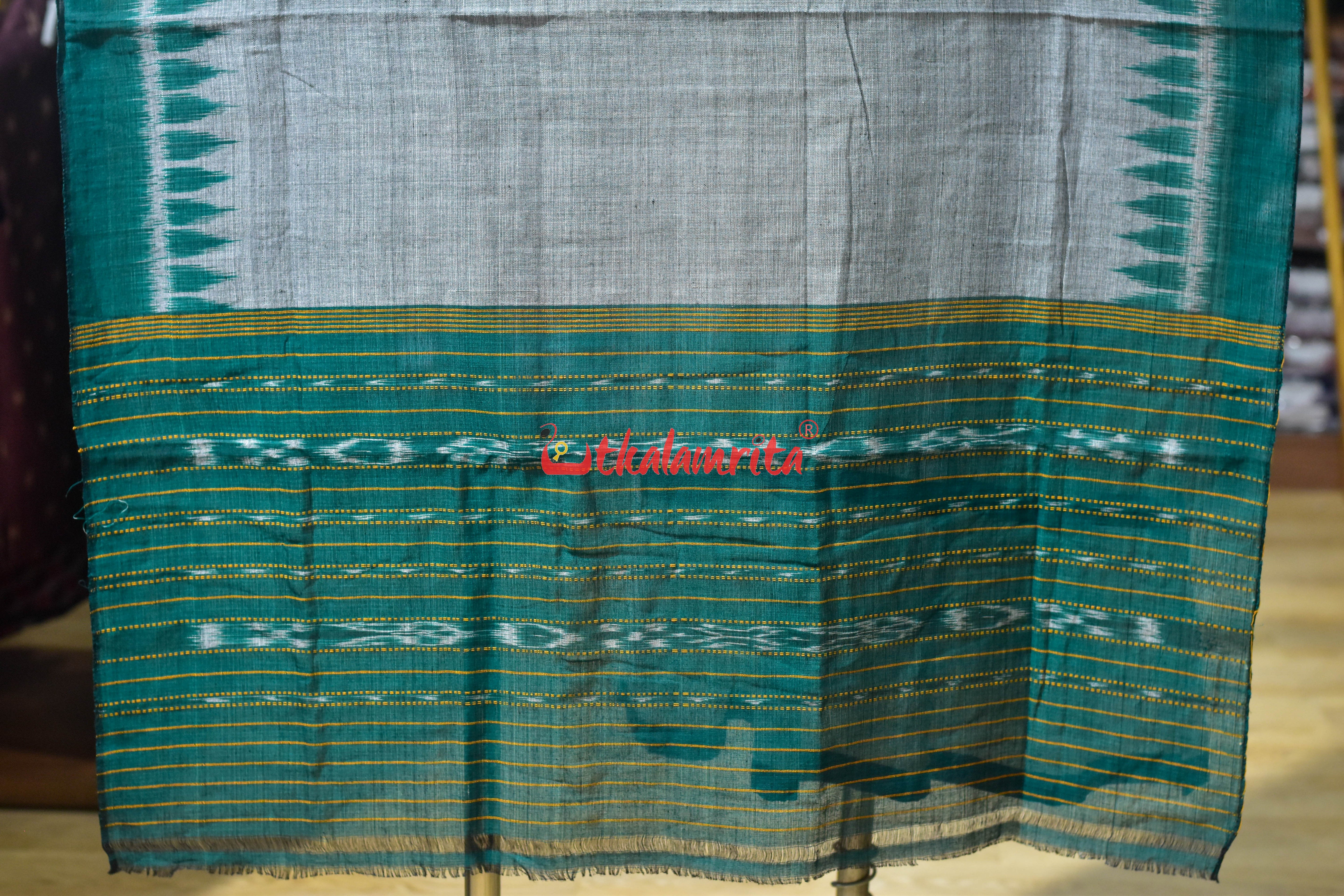 Grey Green Khandua Cotton (Dupatta)