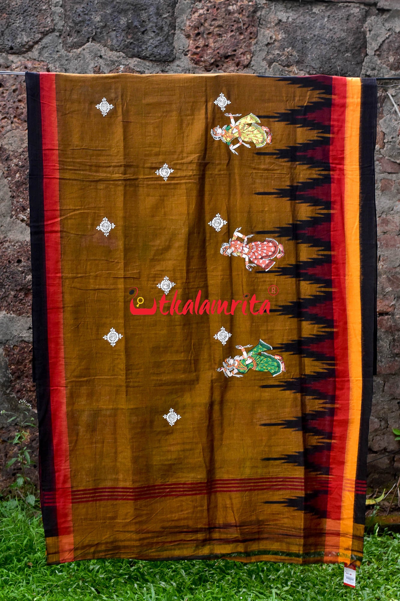 Mayura Rasa Pattachitra Cotton Saree