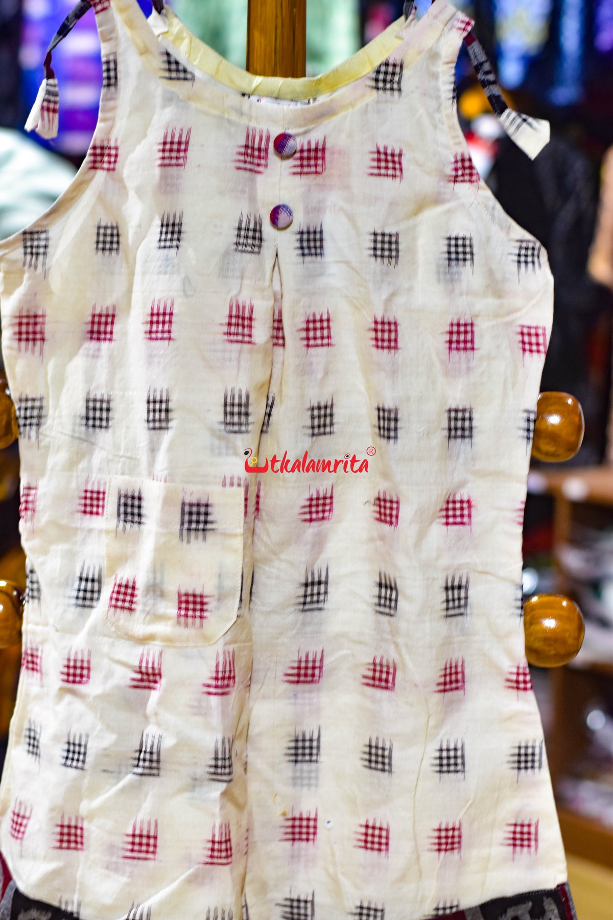 Jharaka Design Pasapali Odia Letters (Kid's Frock)