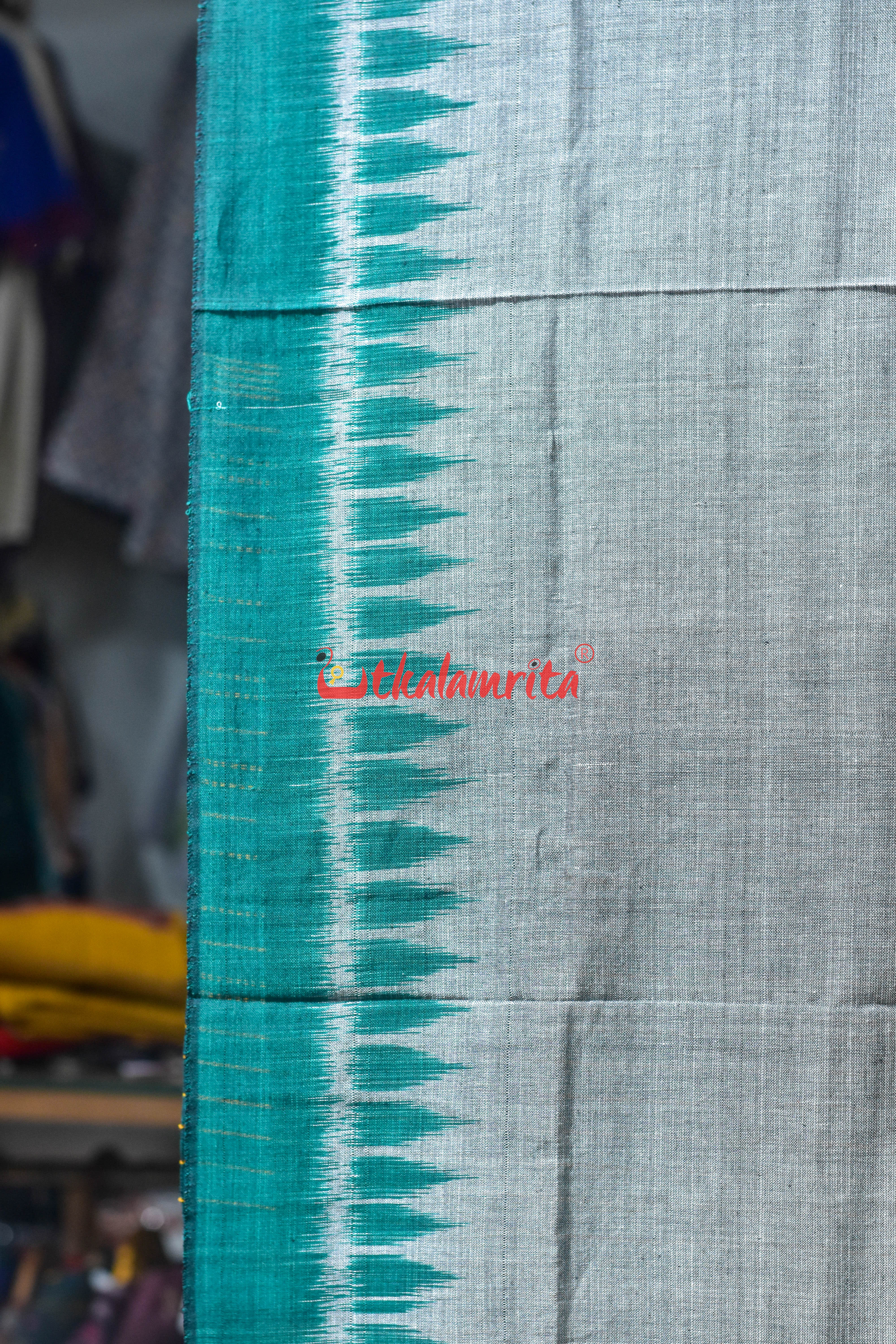 Grey Green Khandua Cotton (Dupatta)