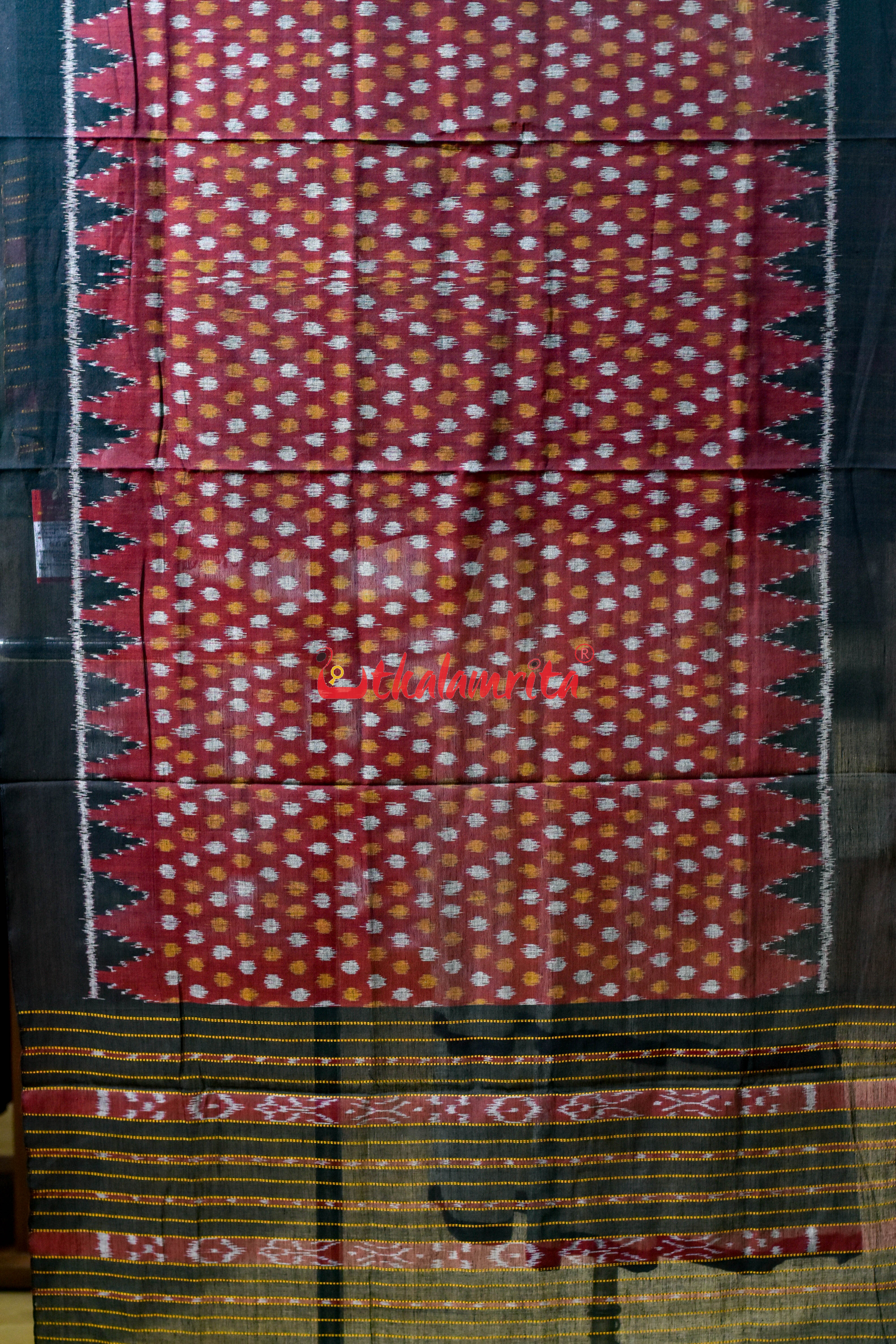 Maroon Body Bandha Khandua Cotton (Dupatta)