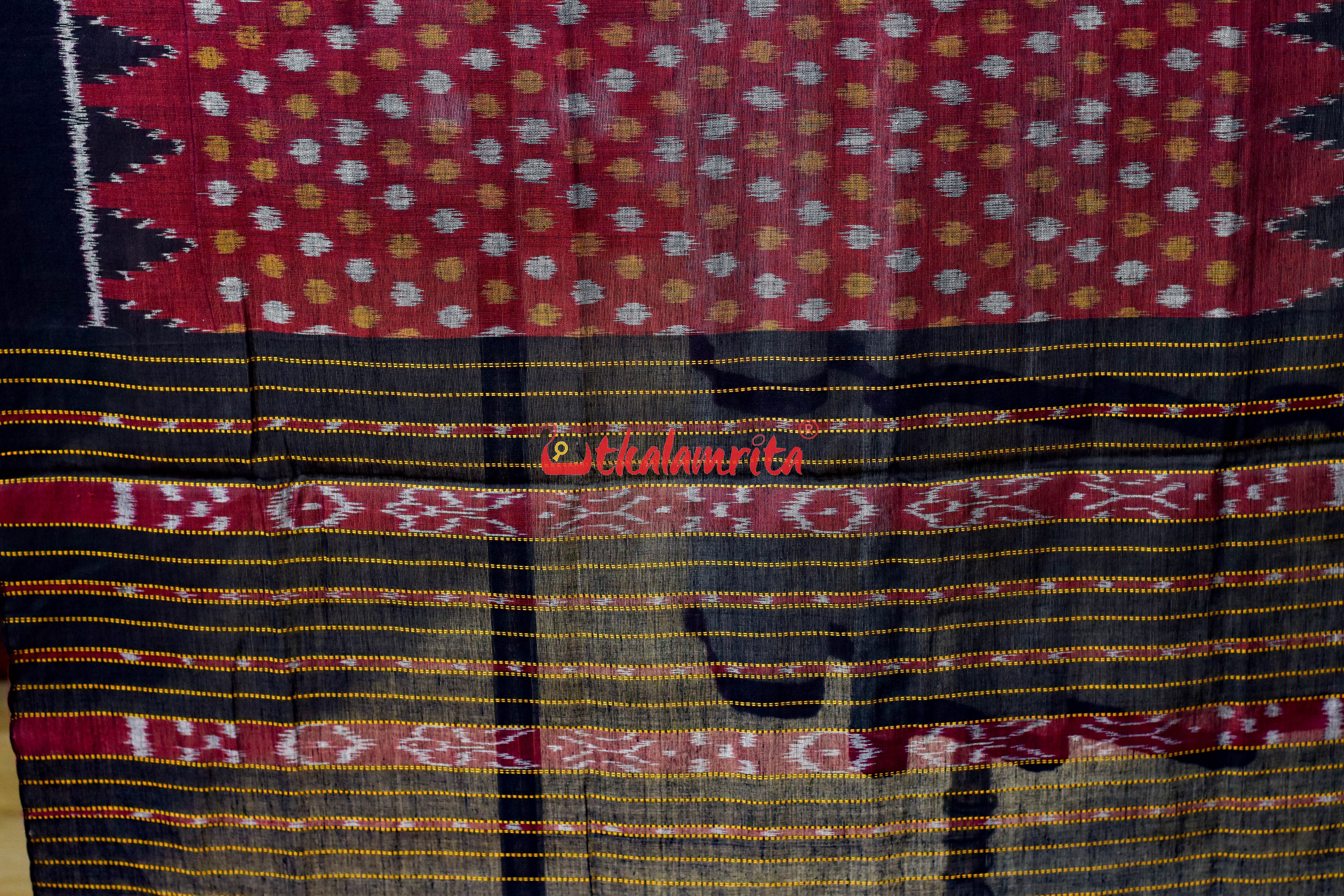 Maroon Body Bandha Khandua Cotton (Dupatta)