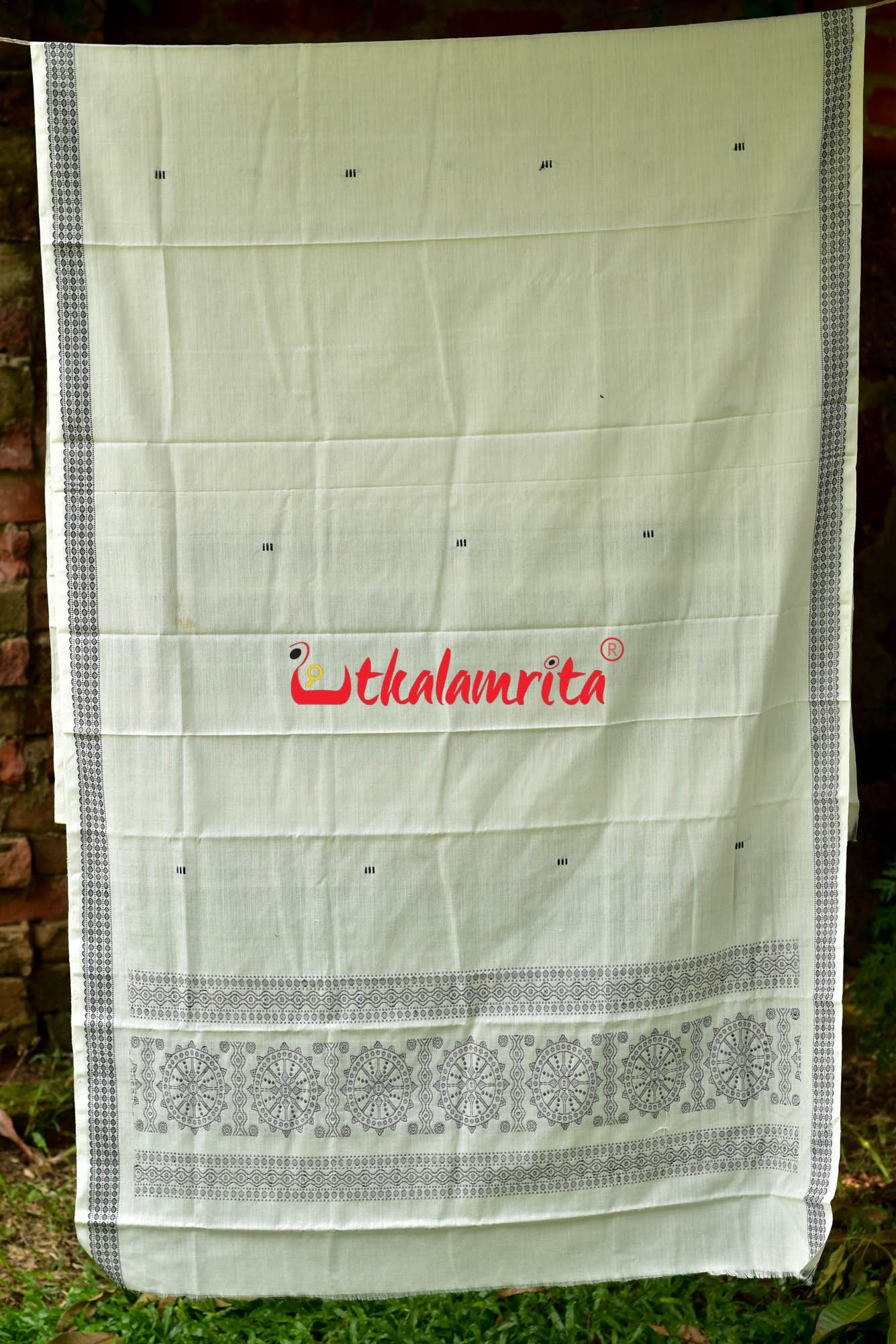 Henna White Bomkai Dress Set