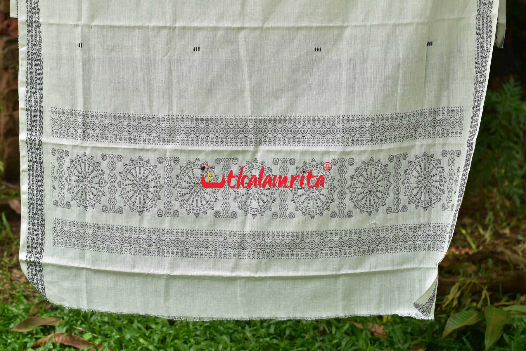 Henna White Bomkai Dress Set