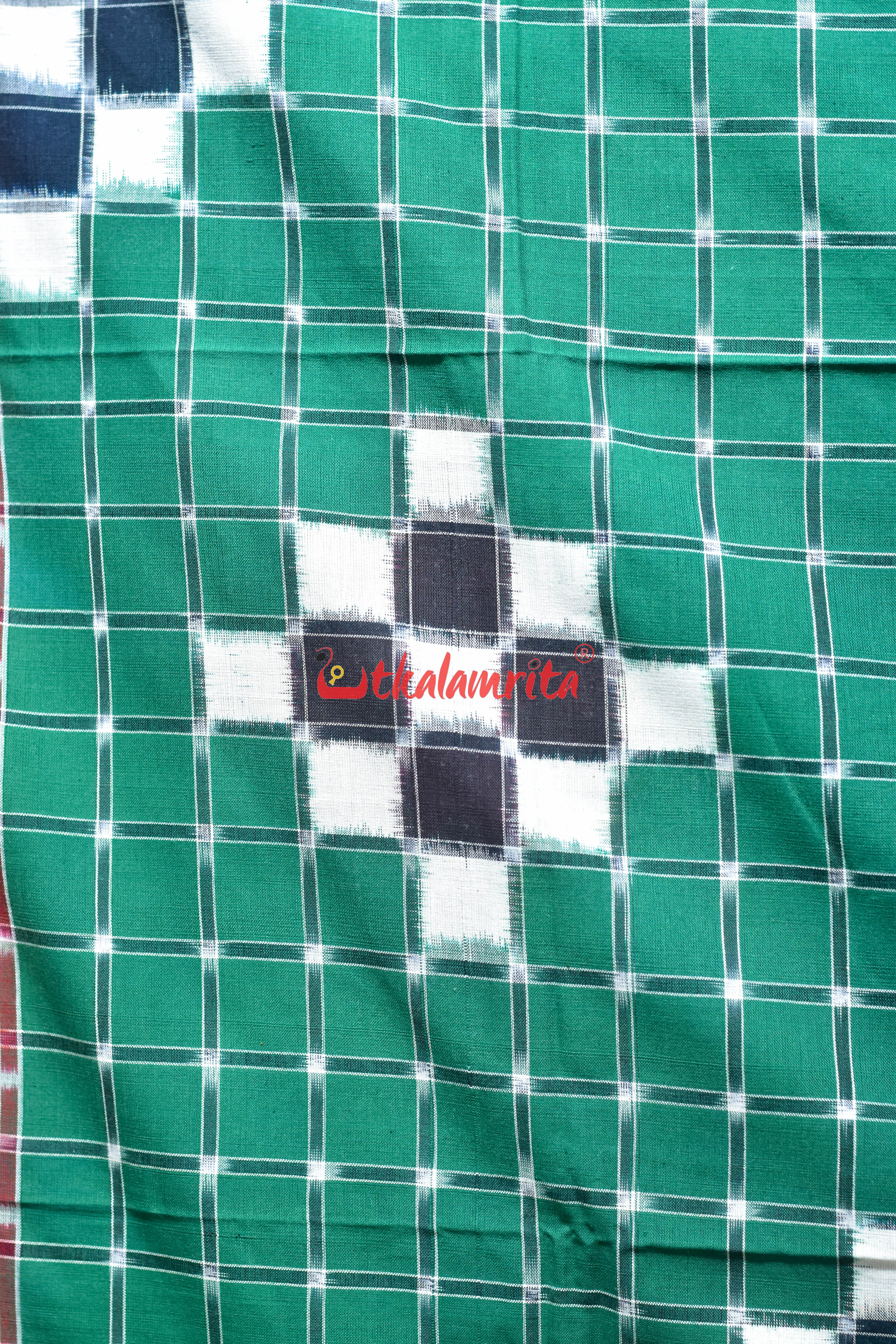 Green Brown Big Checks Pasapali (Double Bedsheet)