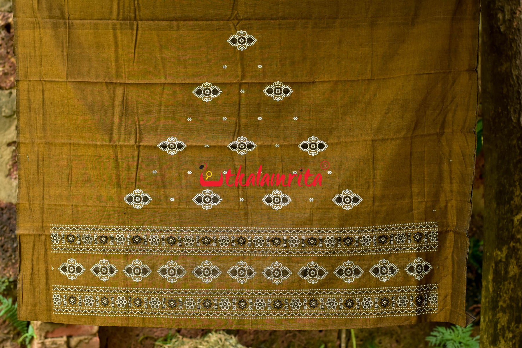 Henna White Bomkai Dress Set