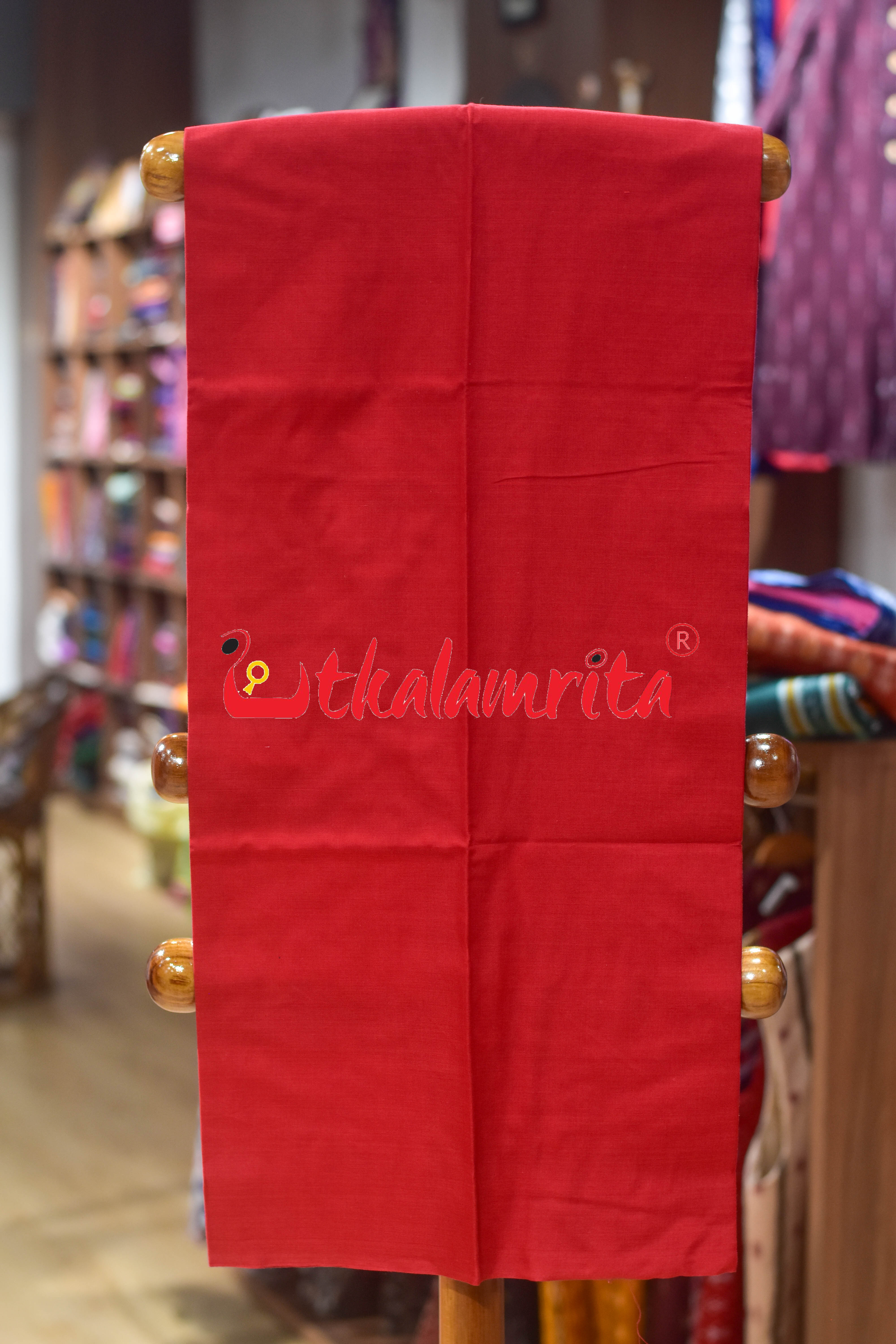 Violet Red Doll Bomkai Cotton Dress Set