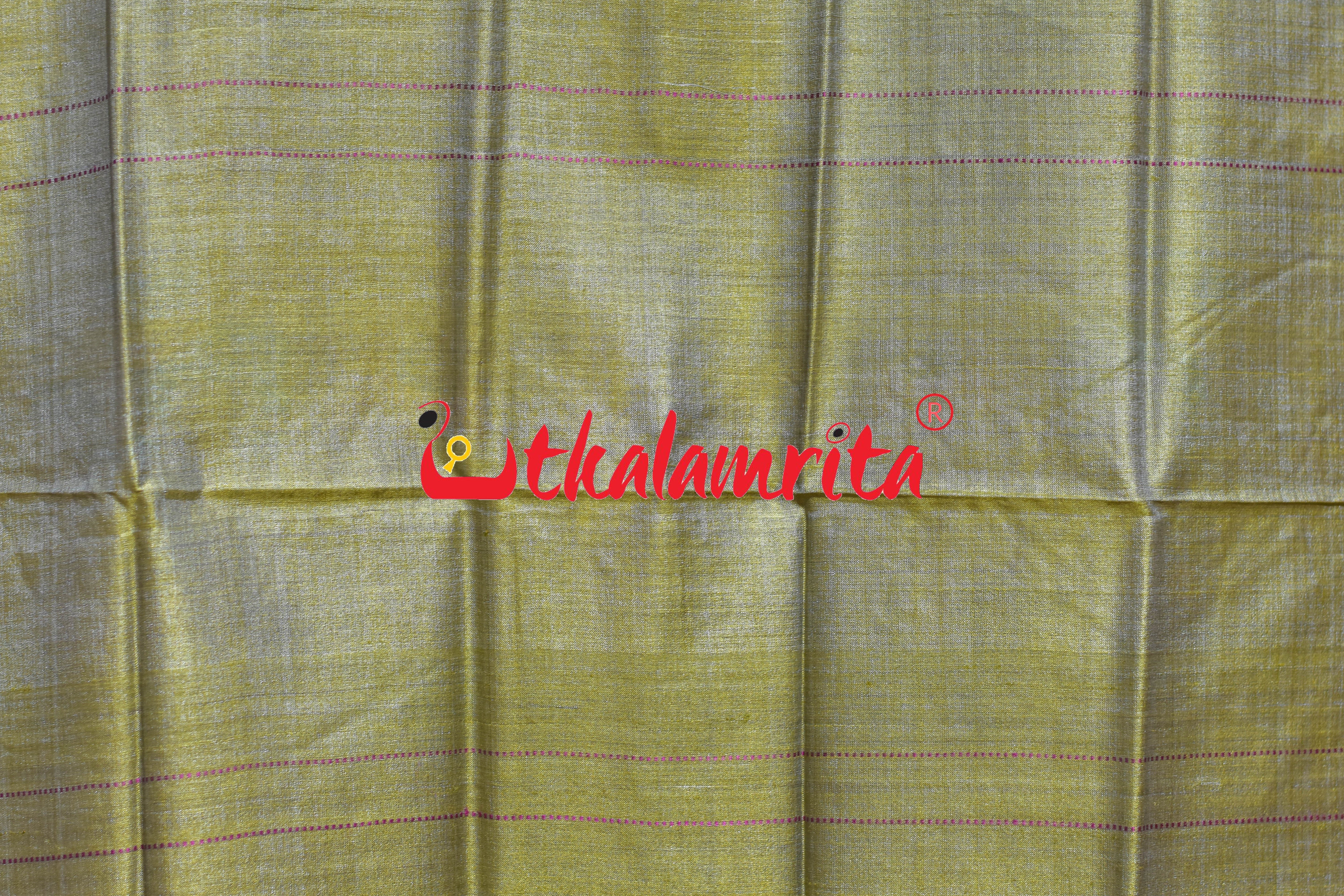 Shiny Golden Pink Dongria Tussar Silk (Stole)