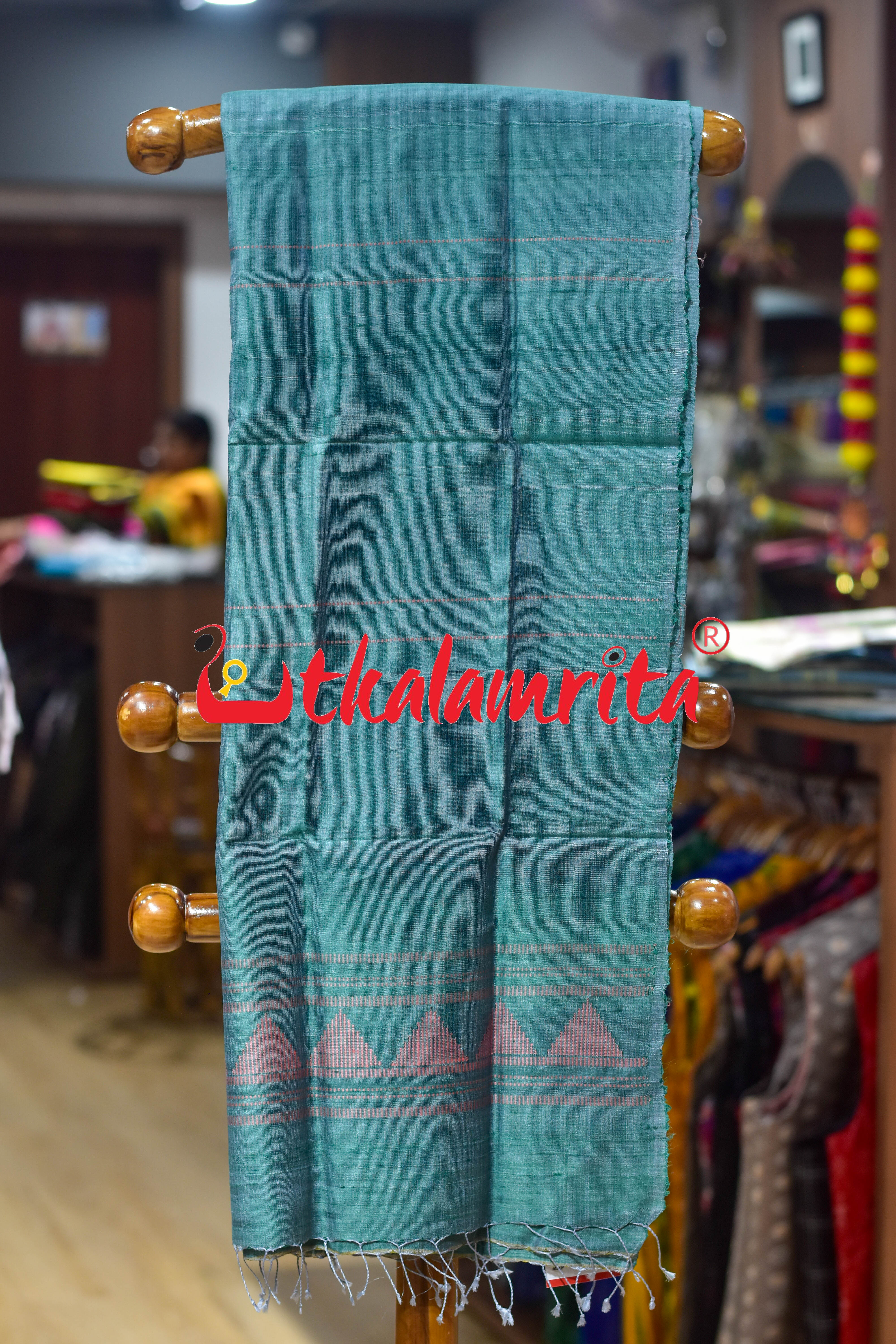 Blue Pink Dongria Tussar Silk (Stole)