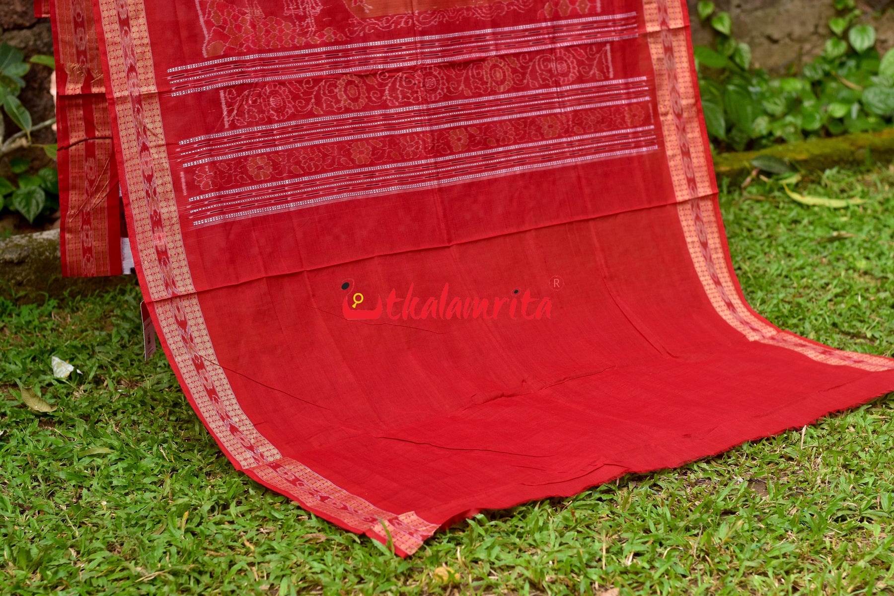 Diagonal Pasapali Black White Cotton Saree