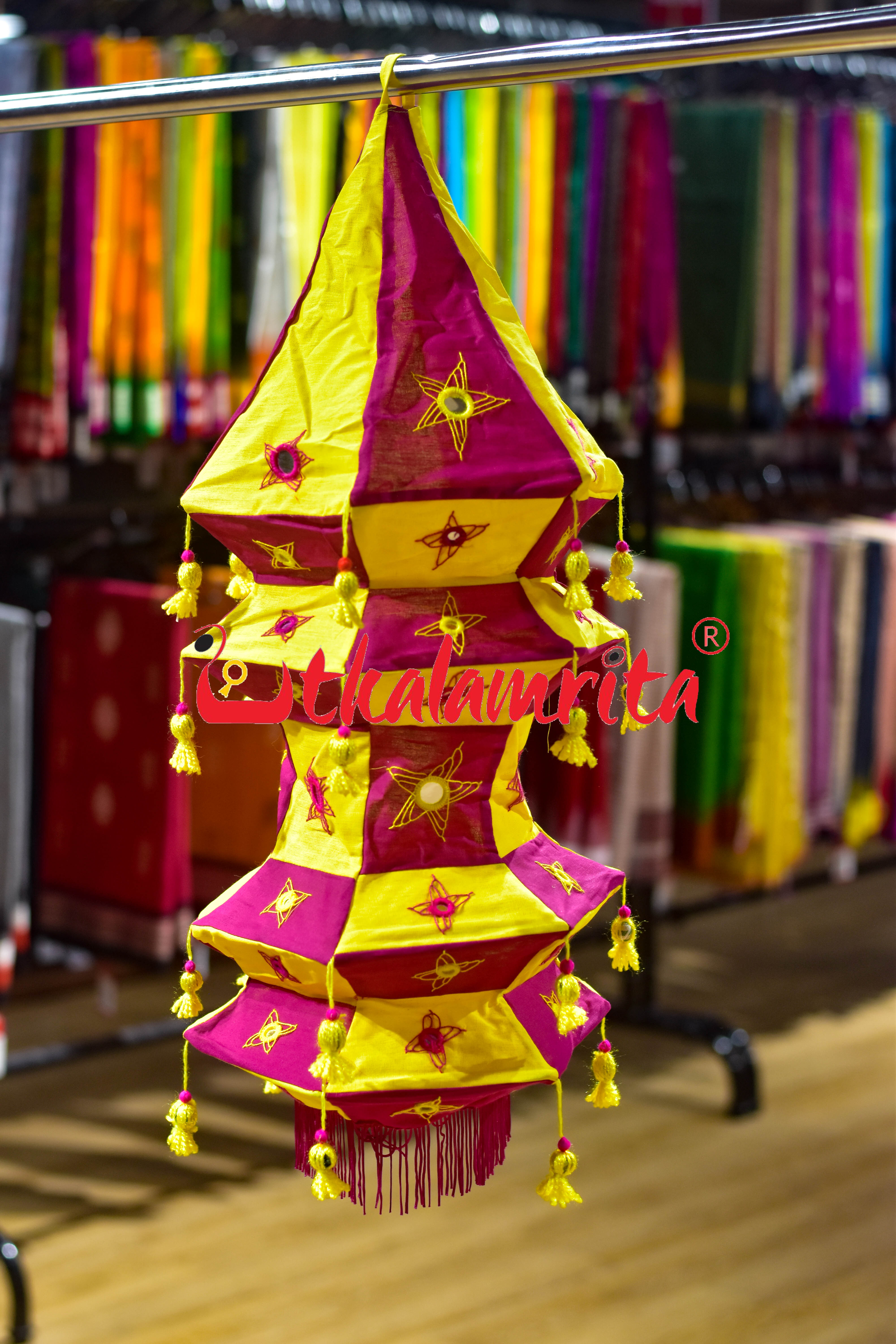 Yellow Magenta Special 4-Step 6-Koniya Lampshade