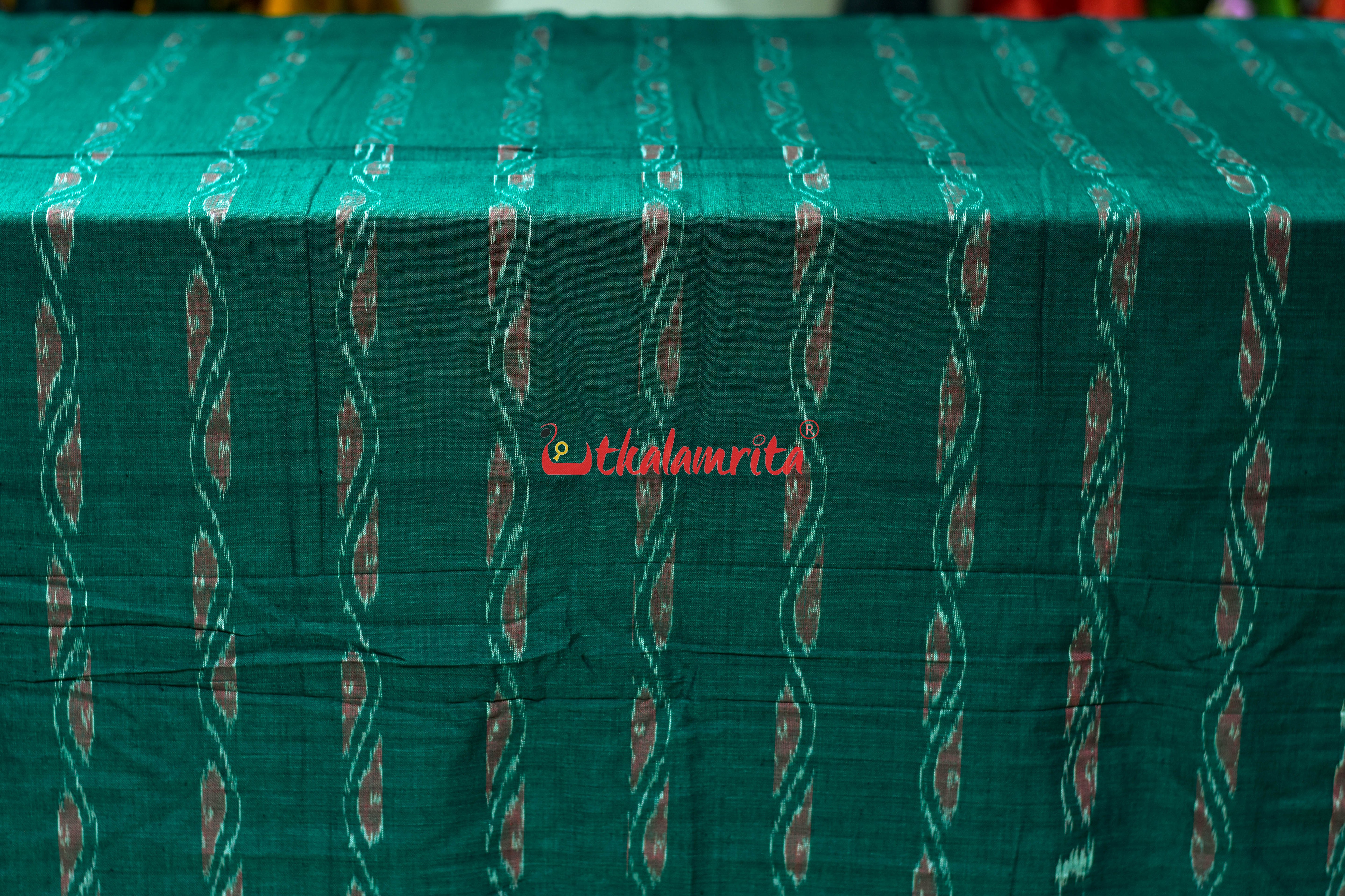 Green Sankha Lines Cotton (Fabric)