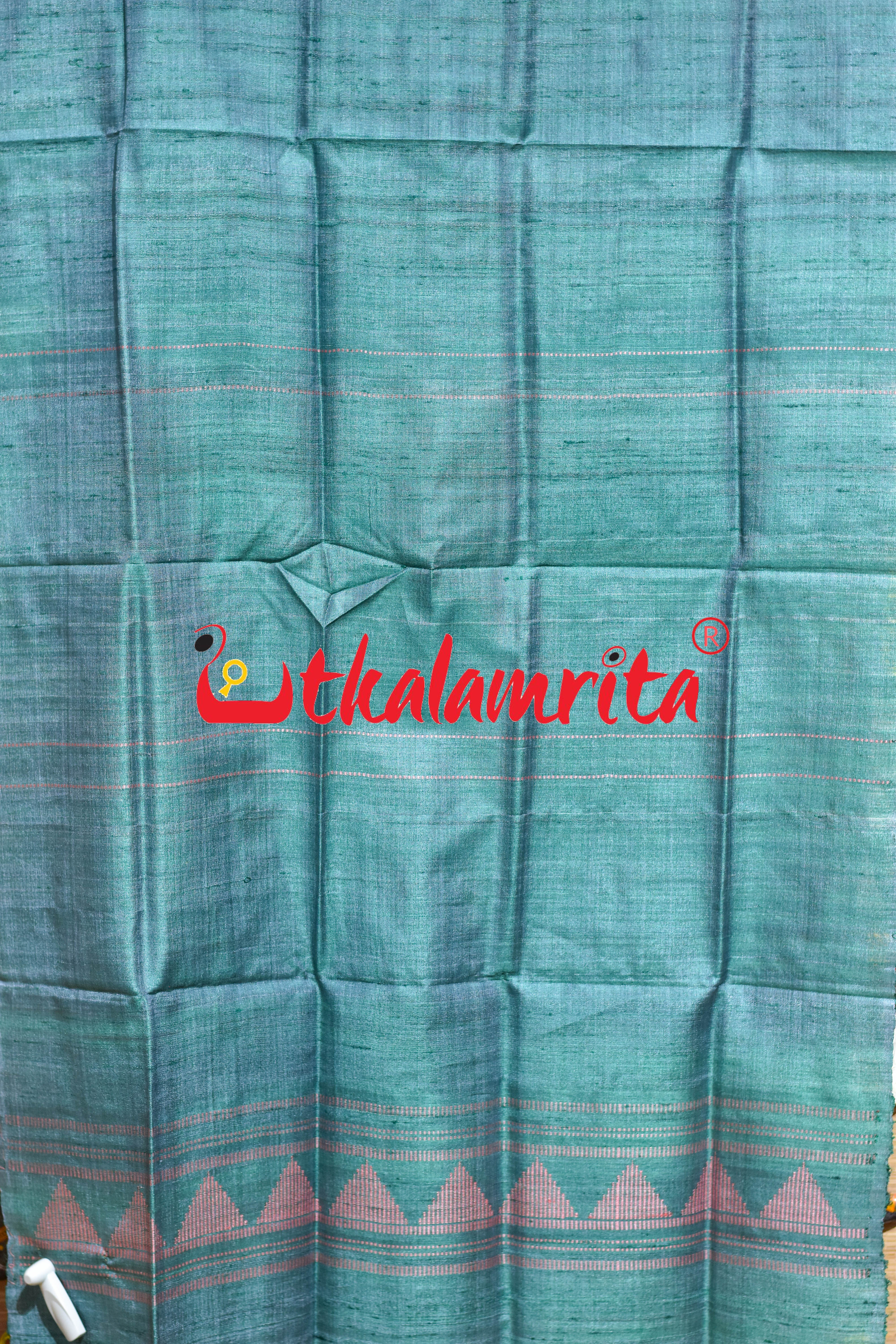 Blue Pink Dongria Tussar Silk (Stole)