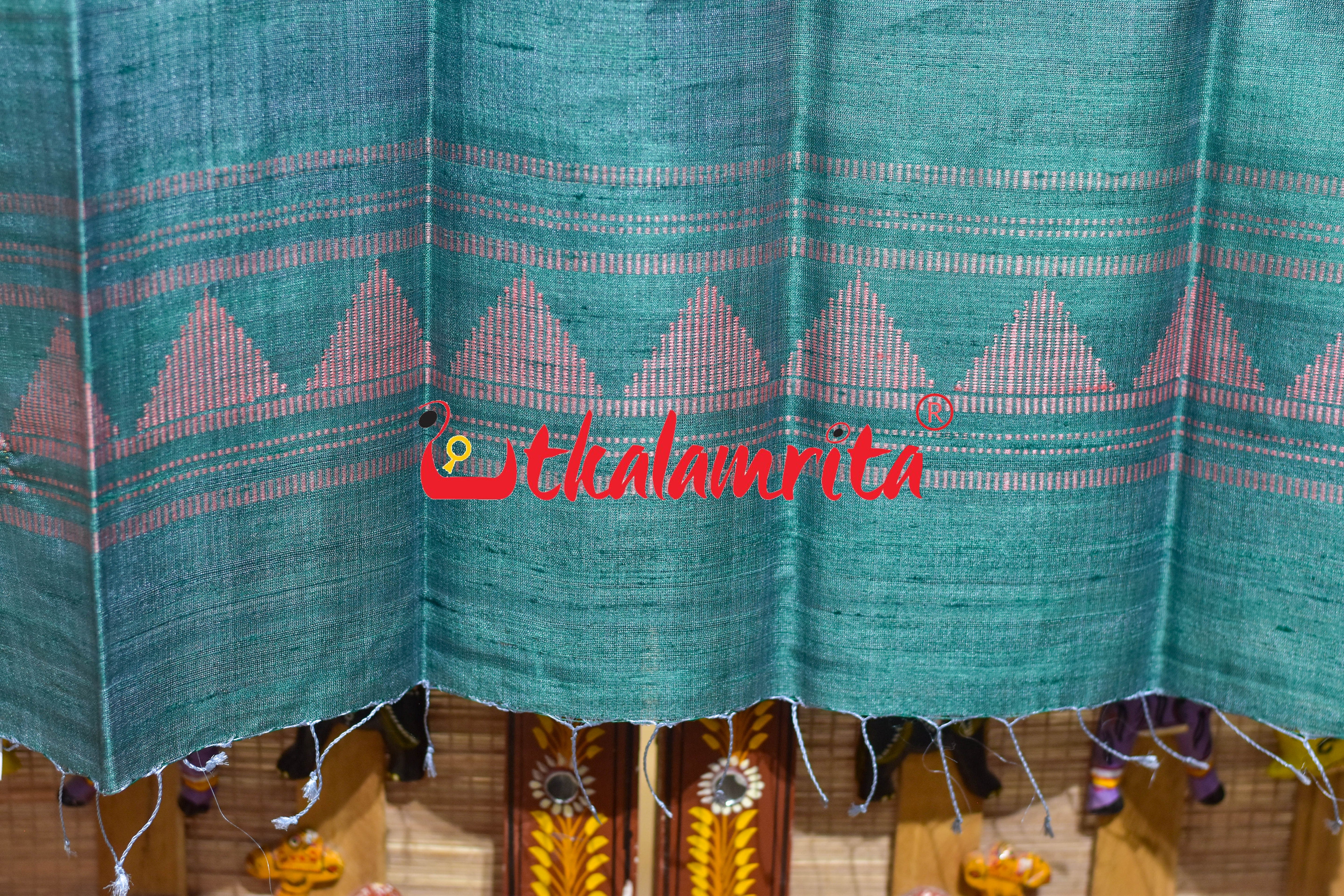 Blue Pink Dongria Tussar Silk (Stole)