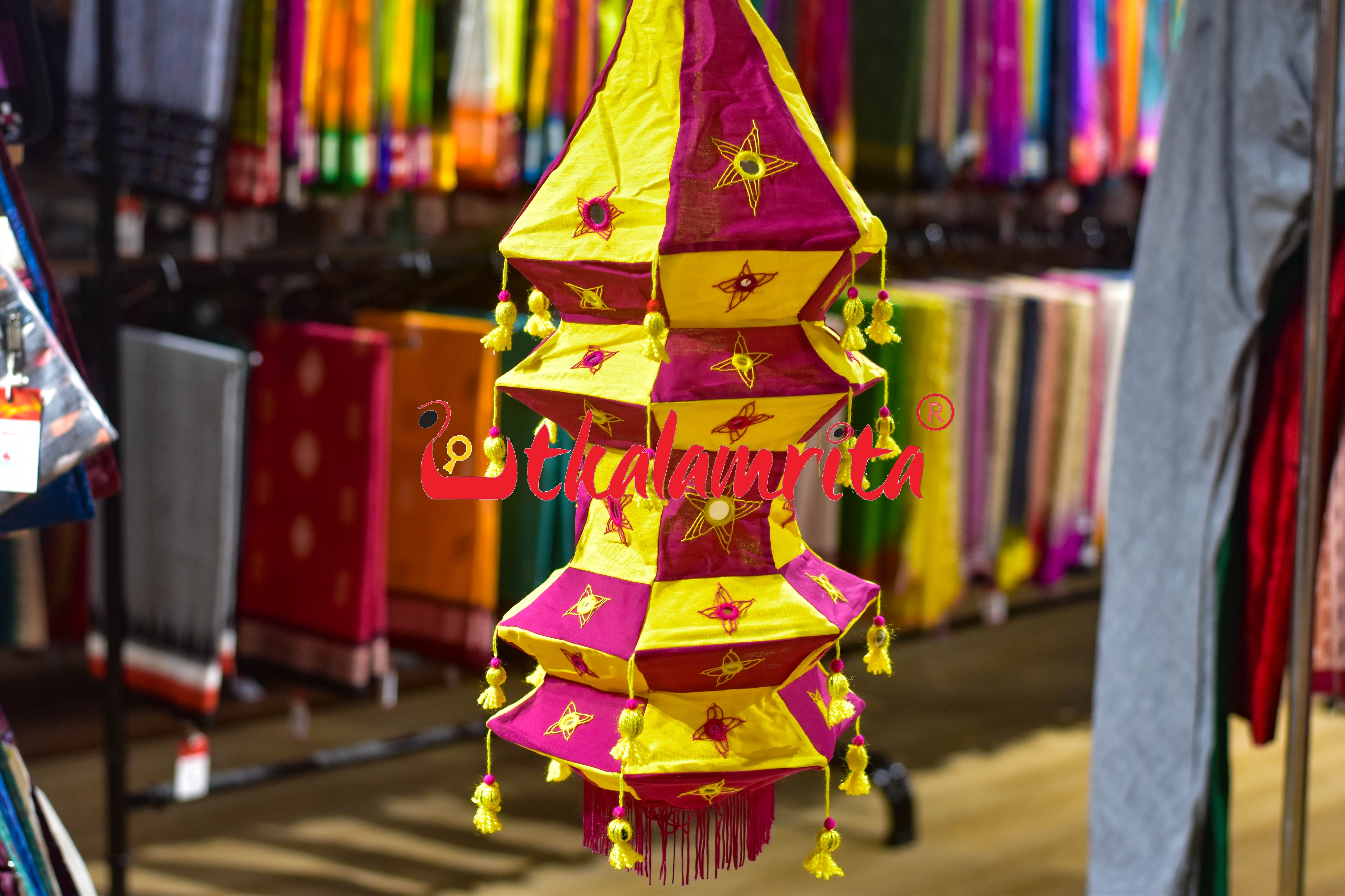 Yellow Magenta Special 4-Step 6-Koniya Lampshade