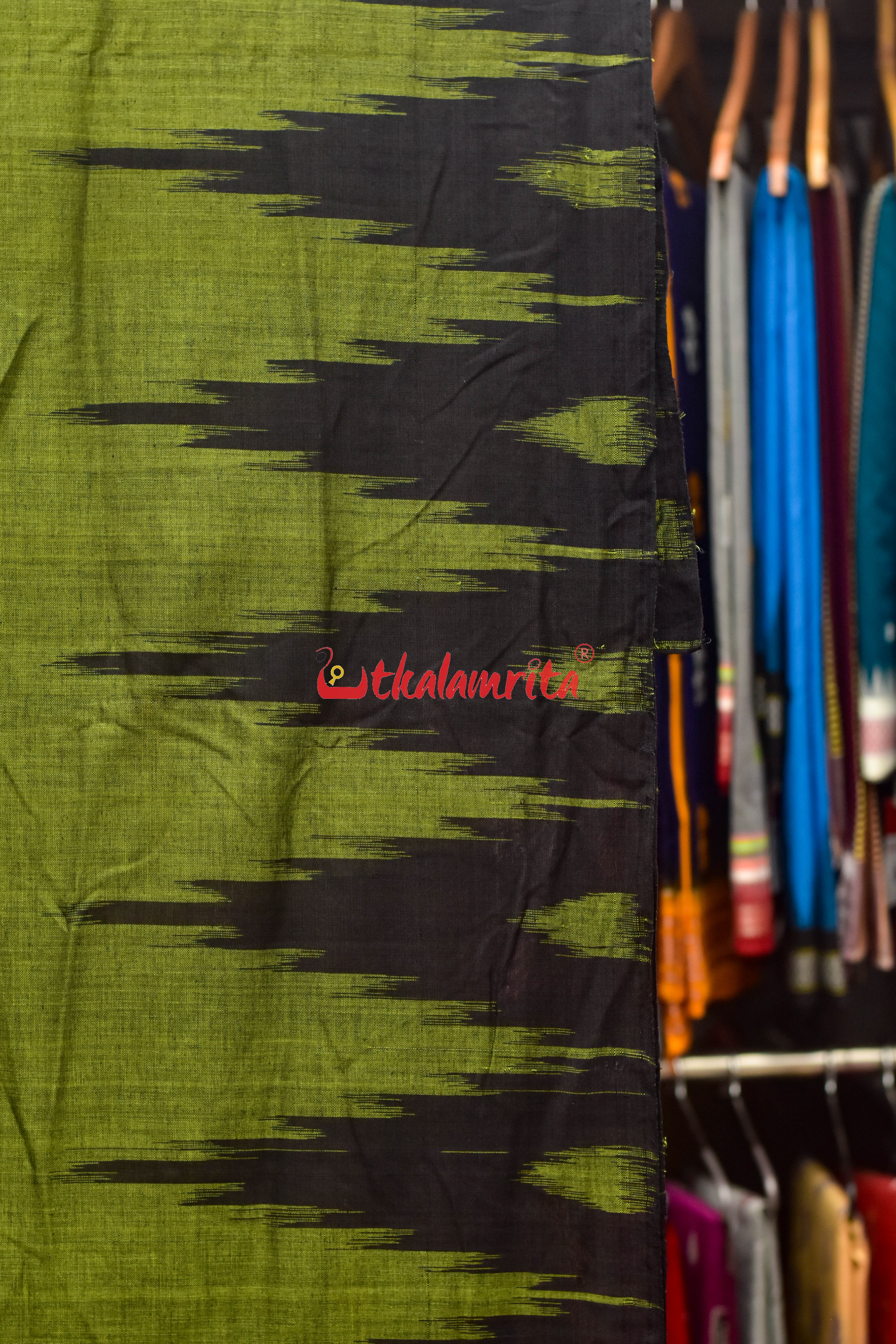 Mehndi Kargil Kumbha Cotton Saree
