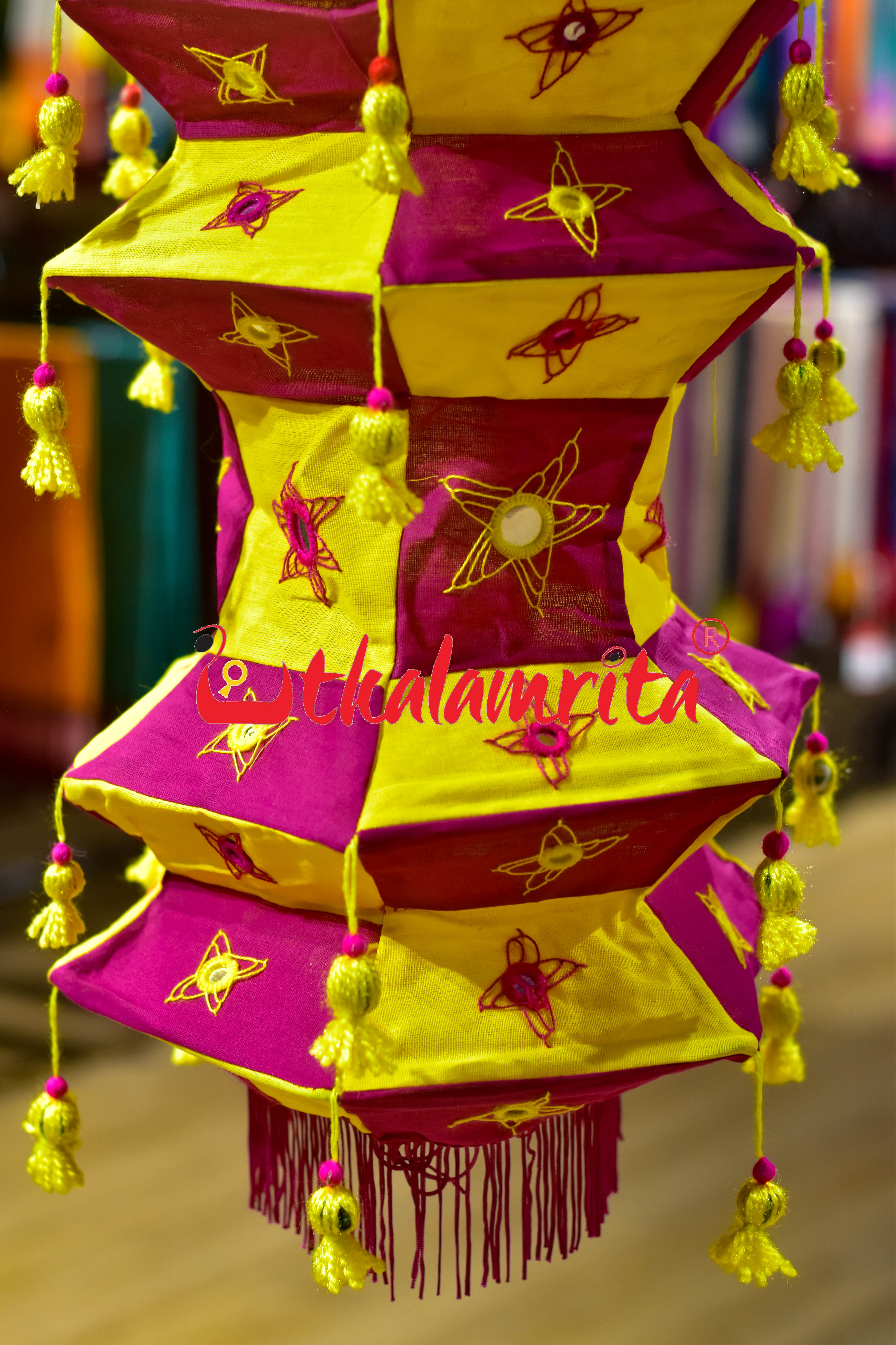 Yellow Magenta Special 4-Step 6-Koniya Lampshade