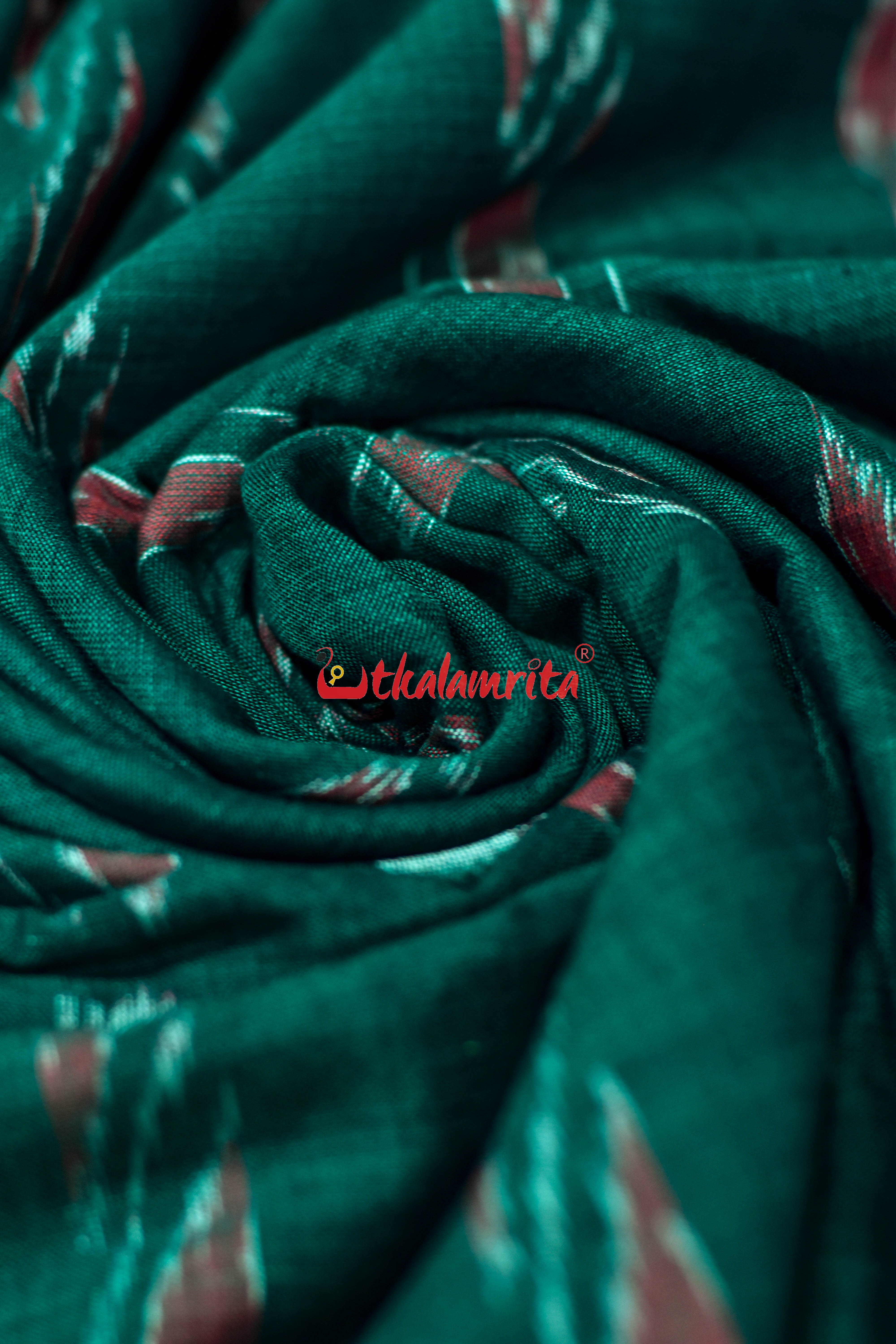 Green Sankha Lines Cotton (Fabric)