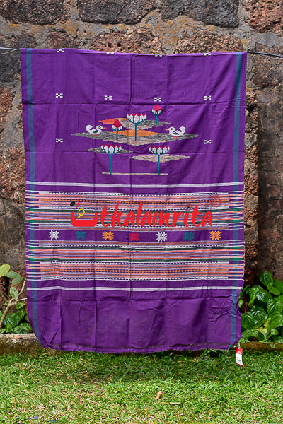 Buti Kainphula Purple Dhalapathara Parda (Curtain)