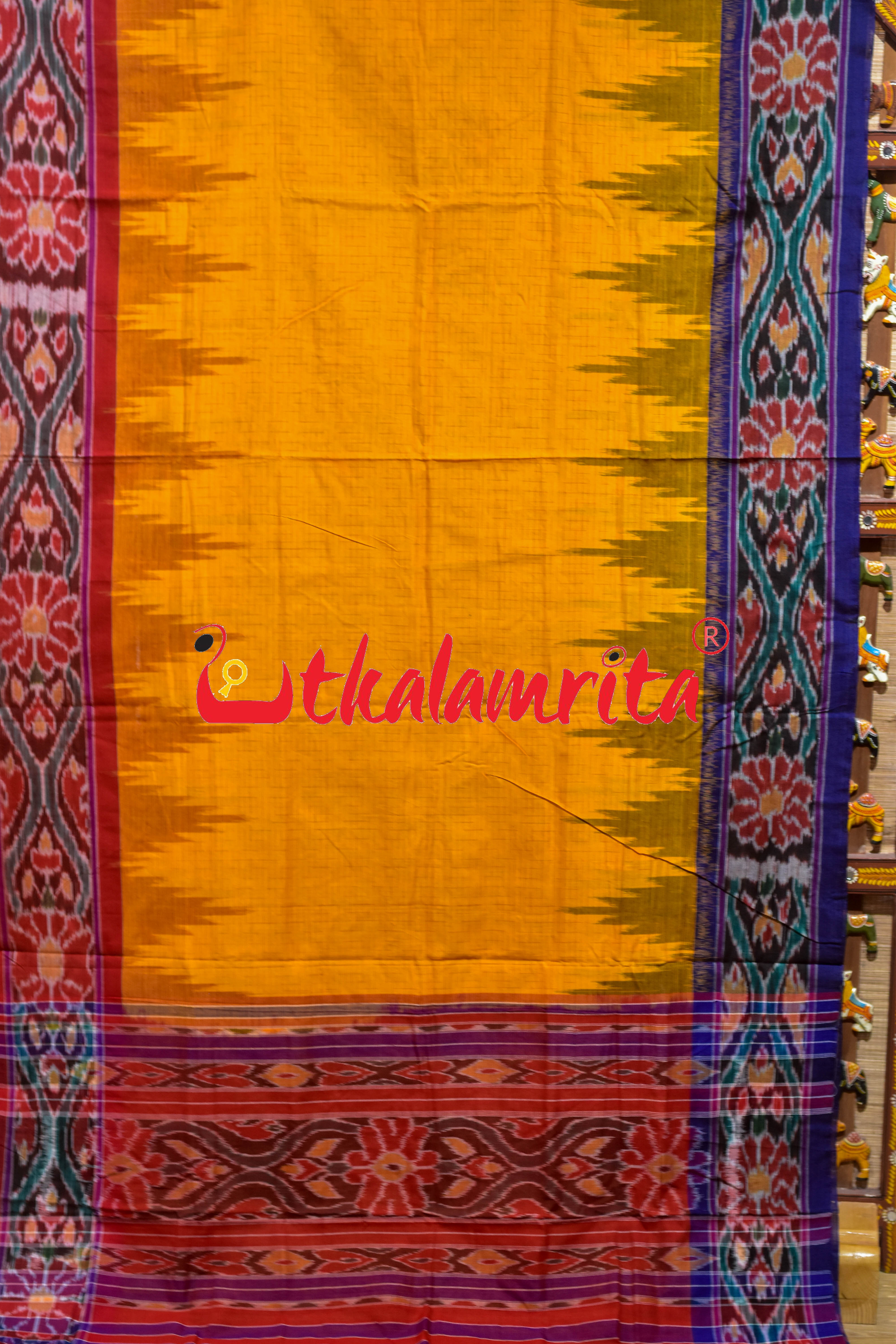 Mustard Ganga Jamuna Temple Scot Red Blue