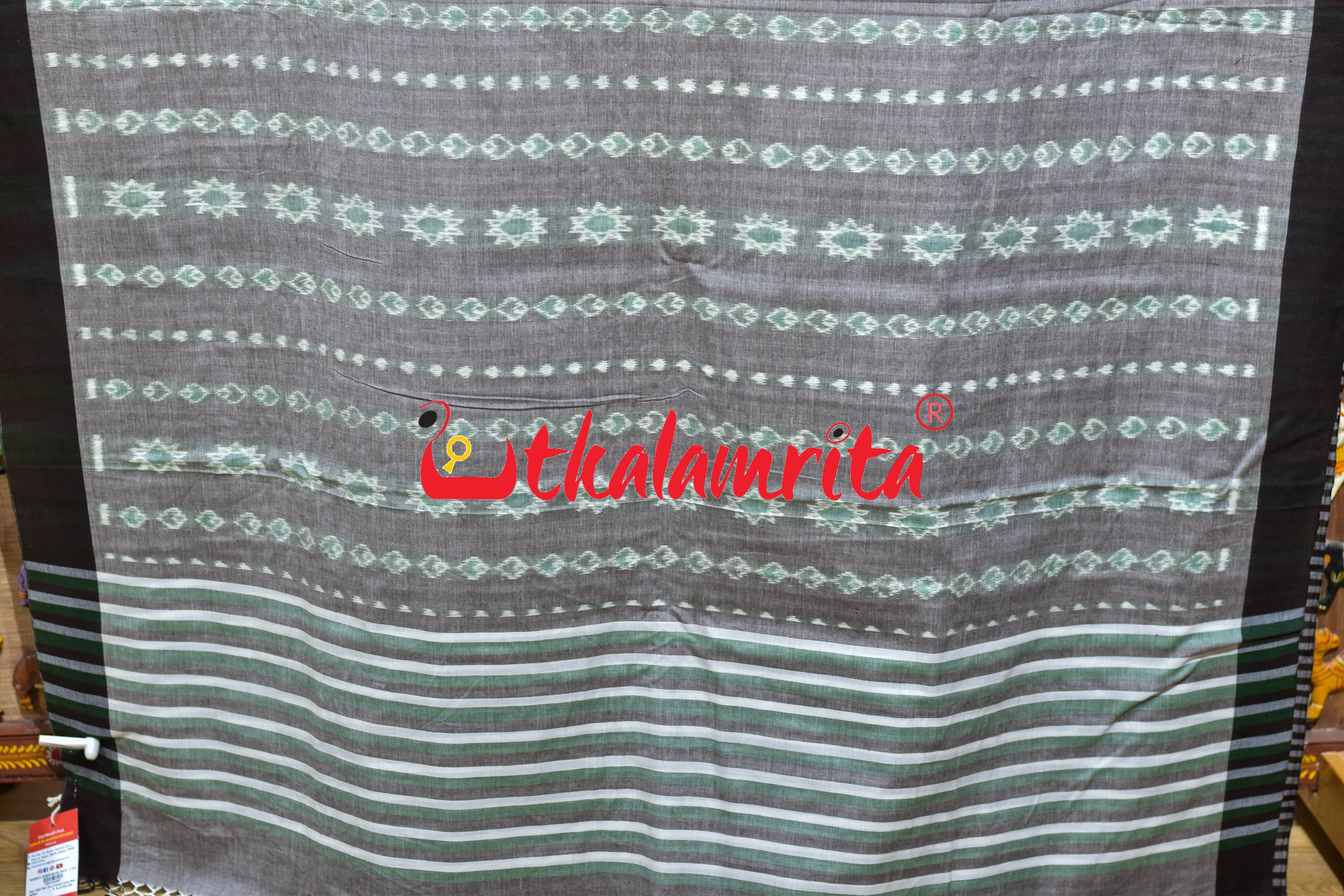 Gaara Thikiri Mint Green Khandua Cotton Saree