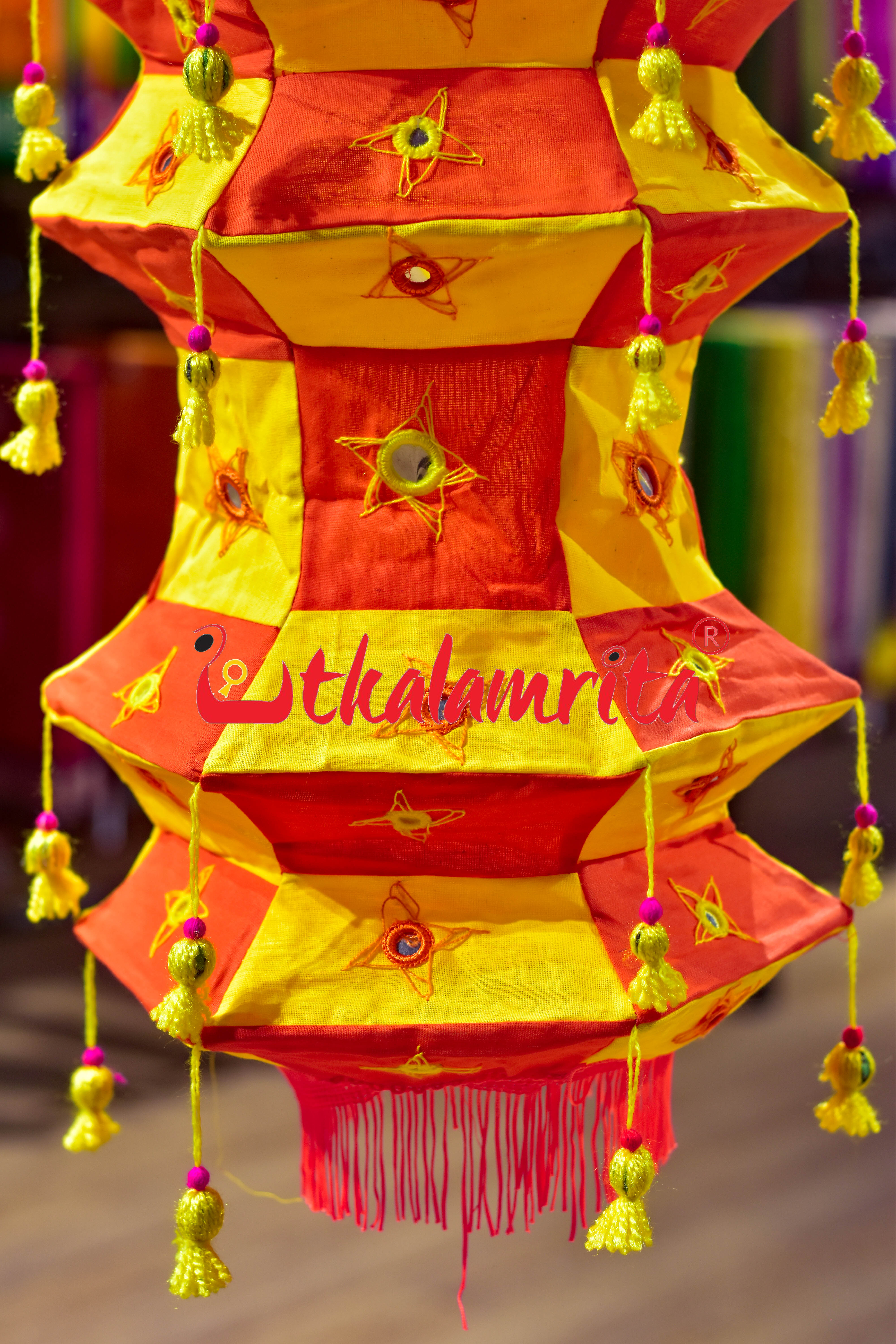 Yellow Orange Special 4-Step 6-Koniya Lampshade